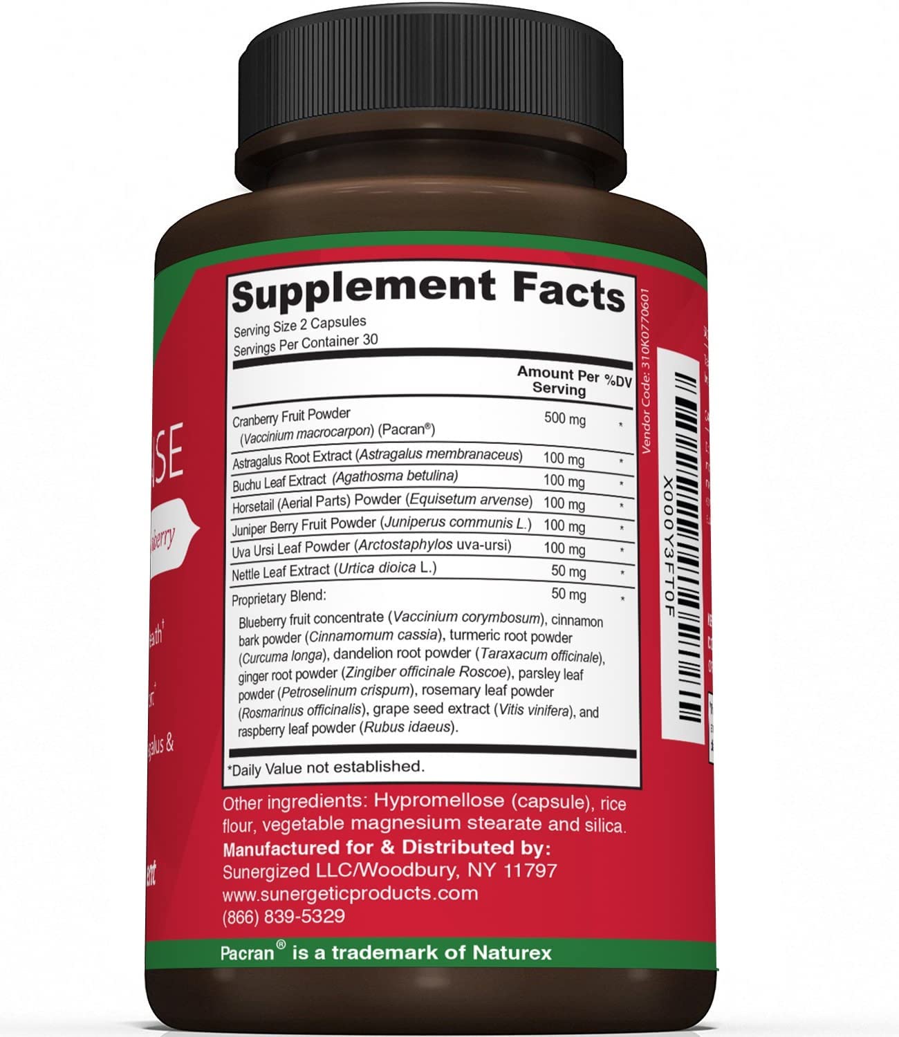 Premium Kidney Cleanse Supplement – Powerful Kidney Support Formula with Cranberry Sunergetic buy supplements canada
