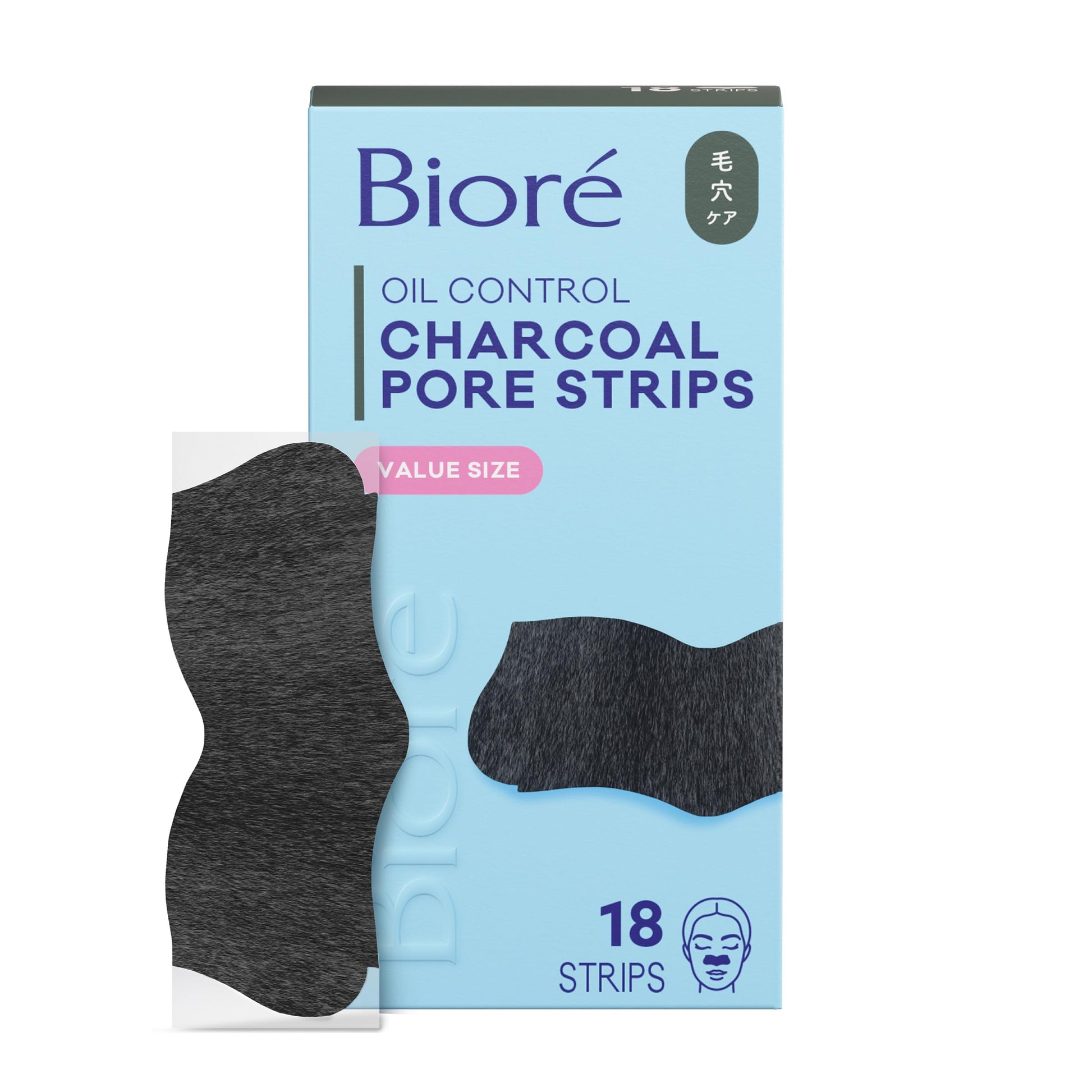 Biore Charcoal, Deep Cleansing Pore Strips, Nose Strips for Blackhead Removal on Oily Skin Bioré buy supplements canada