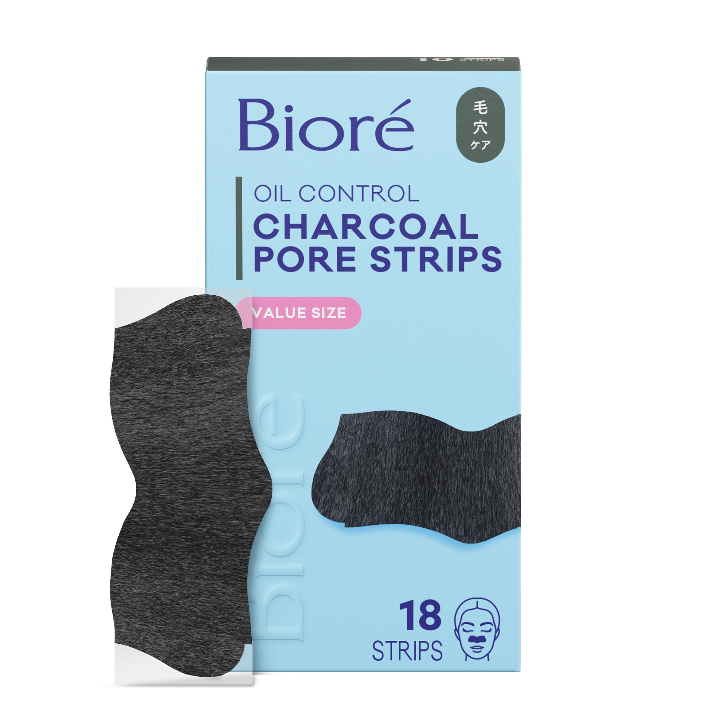 Biore Charcoal, Deep Cleansing Pore Strips, Nose Strips for Blackhead Removal on Oily Skin Bioré buy supplements canada