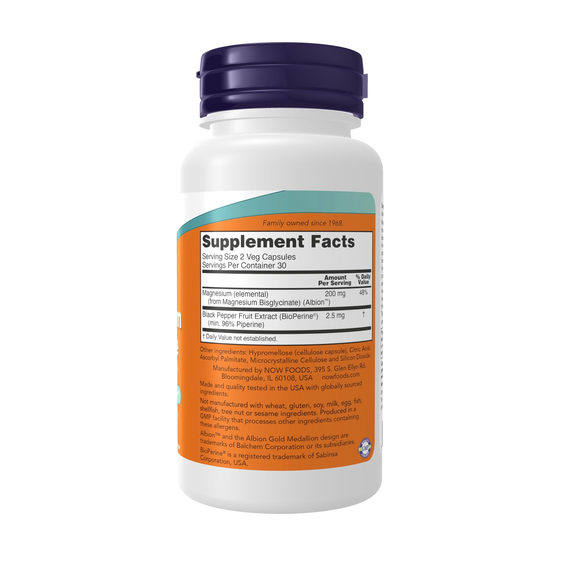 Now Supplements, Magnesium Glycinate with BioPerine, 60 Veg Capsules NOW Foods buy supplements canada