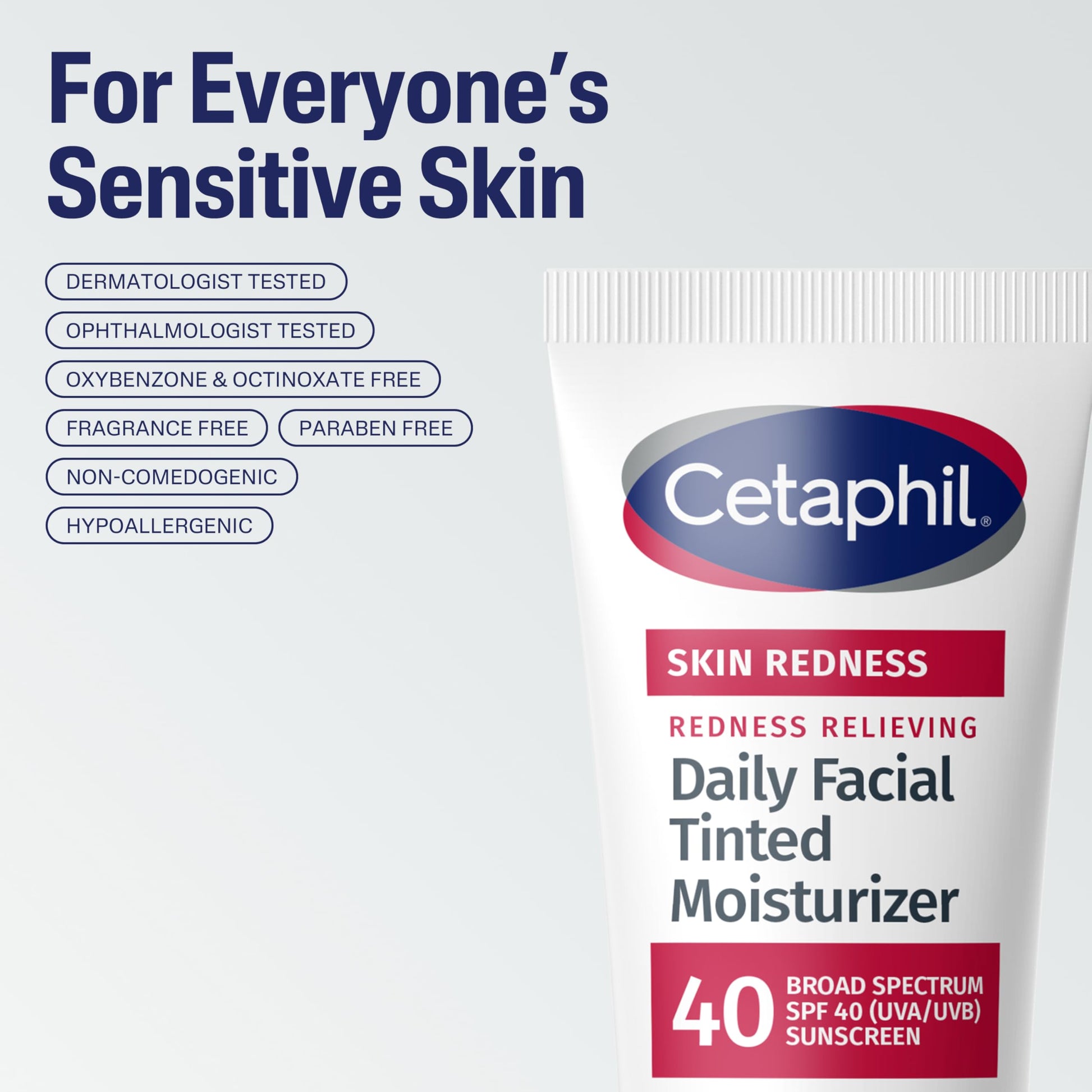 CETAPHIL Redness Relieving Daily Facial Moisturizer SPF 40, 1.7 fl oz, Broad spectrum Sunscreen, Neutral Tint, For Redness-Prone Skin Cetaphil buy supplements canada