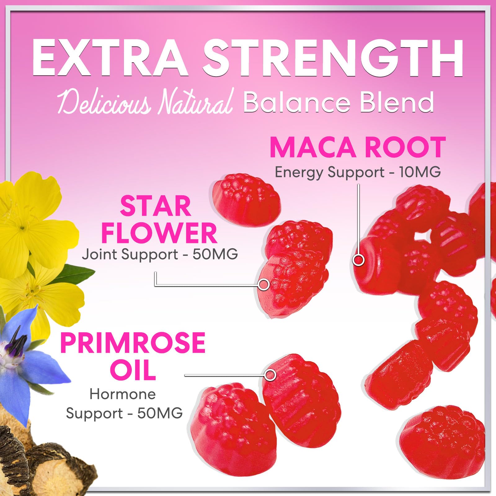 Menopause Supplements for Women - Complete Natural Mild Hot Flashes & Night Sweats Support, Multi Benefit Menopause Relief Gummy, Support for Balance & Energy, Gluten-Free & Non-GMO - 60 Gummies Hello Lovely! buy supplements canada