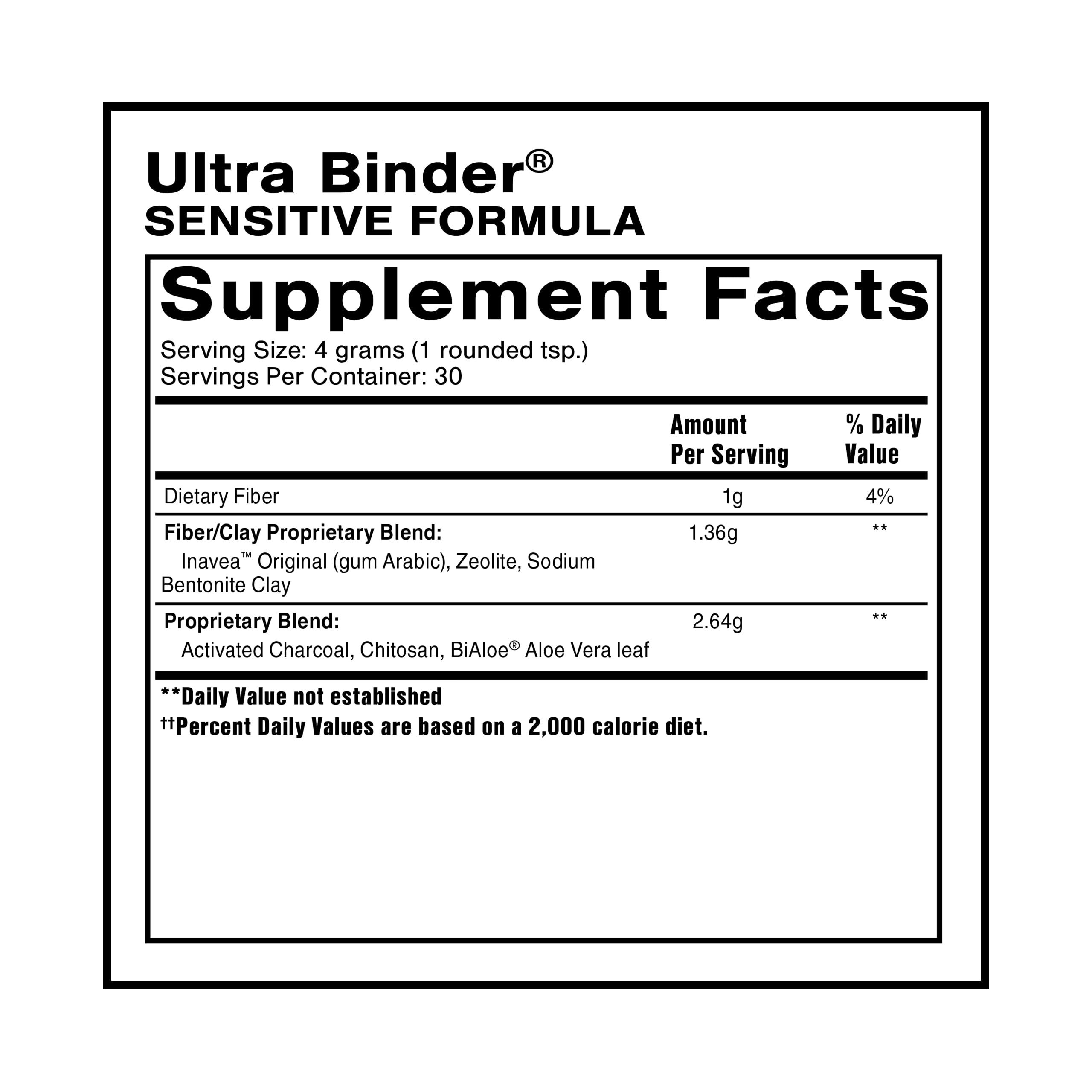 Quicksilver Scientific Ultra Binder Sensitive Formula - Gut Health Supplement with Activated Charcoal, Bentonite Clay - Cleansing Support Powder (120g) Quicksilver Scientific buy supplements canada