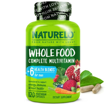 NATURELO Mens Multivitamins - Whole Food Multivitamin for Men with Vitamins, Minerals - 120 Vegetarian Capsules for Energy, Brain, Heart, Eye Health* NATURELO buy supplements canada