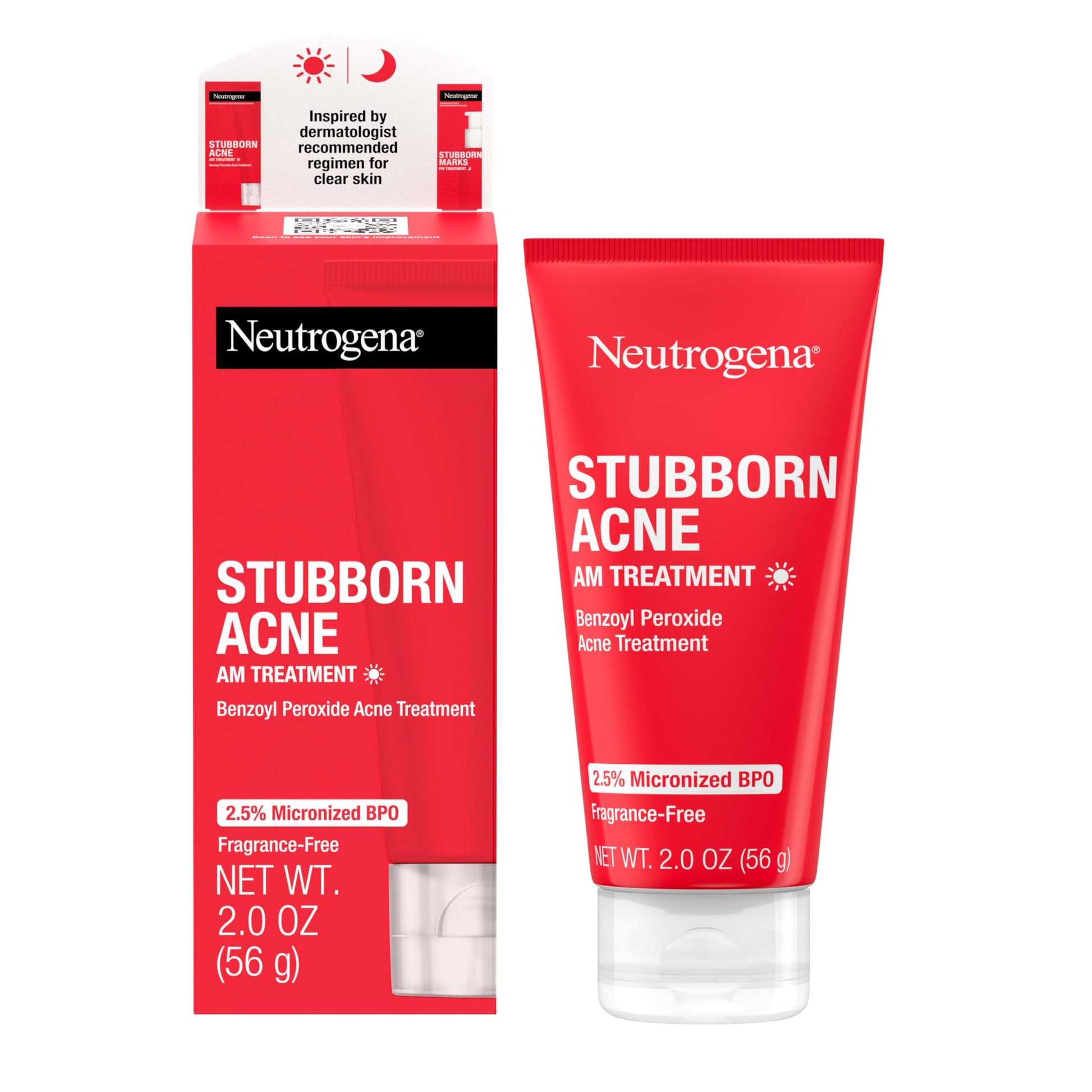Neutrogena Stubborn Acne AM Face Treatment with 2.5% Micronized Benzoyl Peroxide Acne Medication, Oil-Free Daily Facial Treatment Reduces Size Neutrogena buy supplements canada