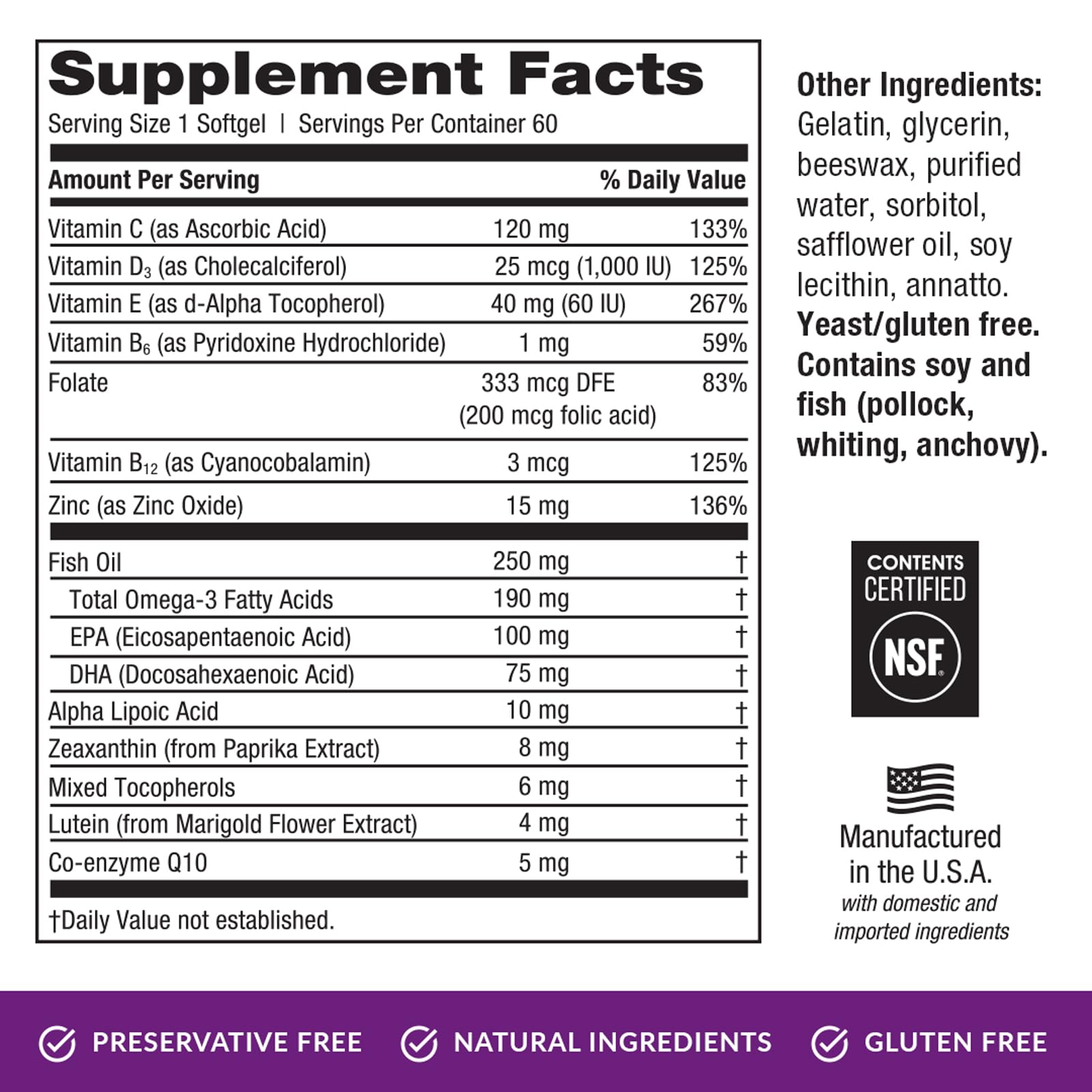 EyePromise Restore Supplement - 60 Softgel Capsules Containing Lutein EyePromise buy supplements canada
