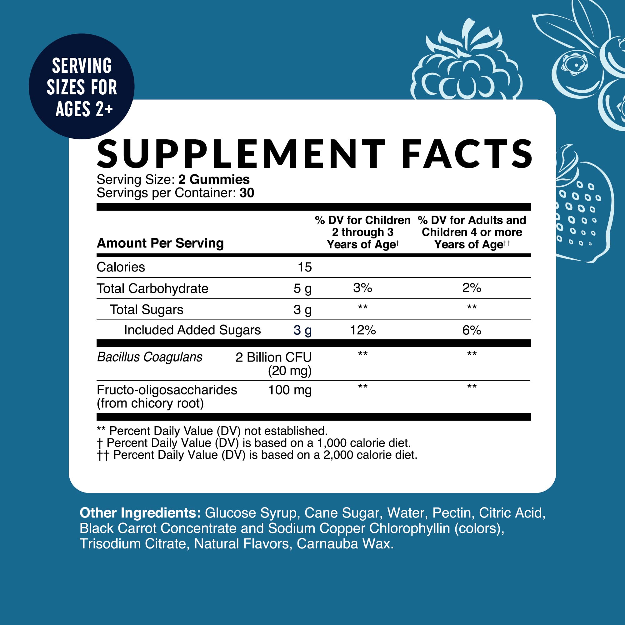 Kids Probiotic Gummies | 2 Billion Probiotics + 100mg Prebiotic Fiber for Immune & Digestion Support | Low Sugar Per Serving | For Children Ages 2+ | Gluten-Free, MAV NUTRITION buy supplements canada