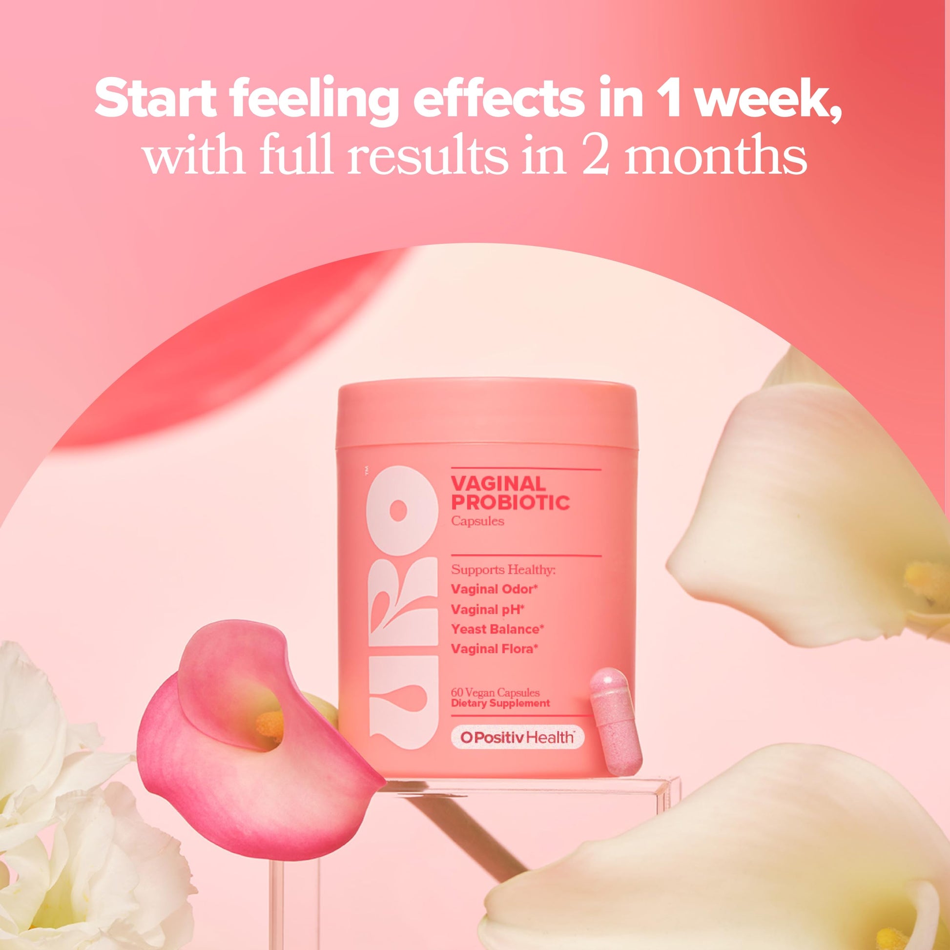 URO Vaginal Probiotics for Women pH Balance with Prebiotics & Lactobacillus Probiotic Blend O Positiv buy supplements canada