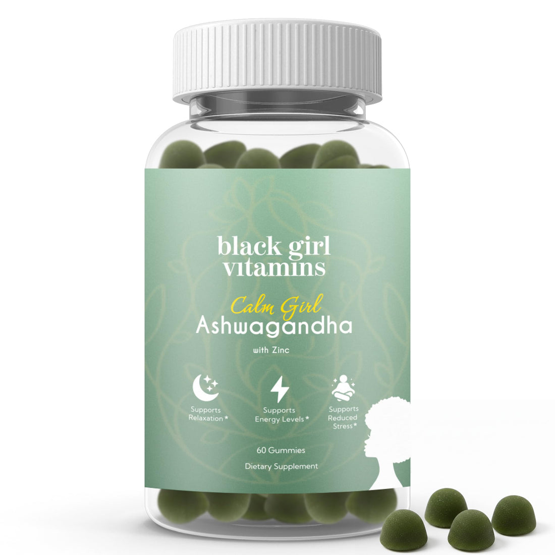 Black Girl Vitamins Calm Girl Ashwagandha + Zinc Gummies Stress Support, Promotes Relaxation & Mental Clarity, Supports Sleep & Immune Health Black Girl Vitamins buy supplements canada