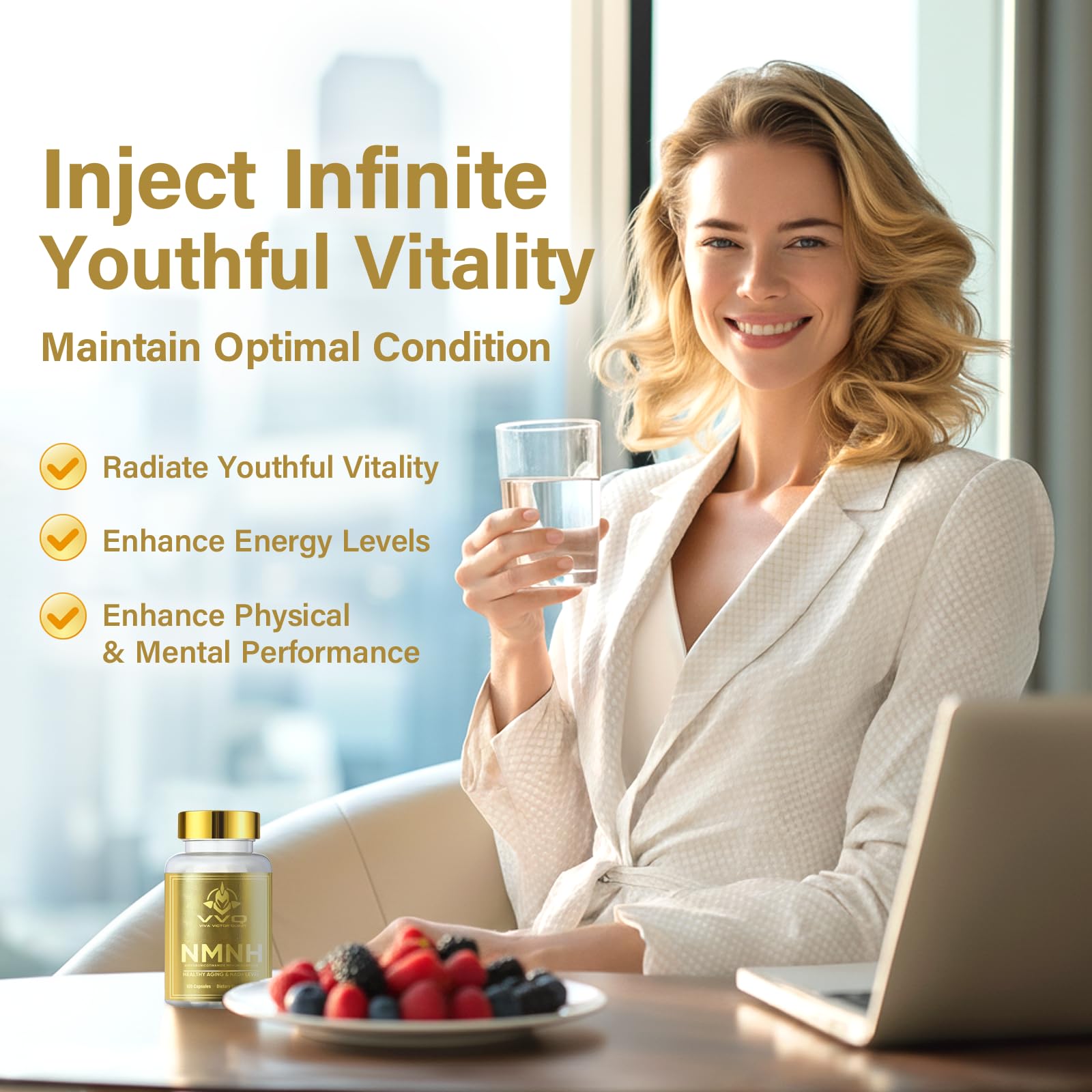 120 Capsules-NMNH (Dihydronicotinamide Mononucleotide), NAD Supplement to Boost NAD+ Levels as We Age (May Be More Effective Than Nicotinamide Riboside), NMNH Supplement for Anti-Aging VVQ buy supplements canada