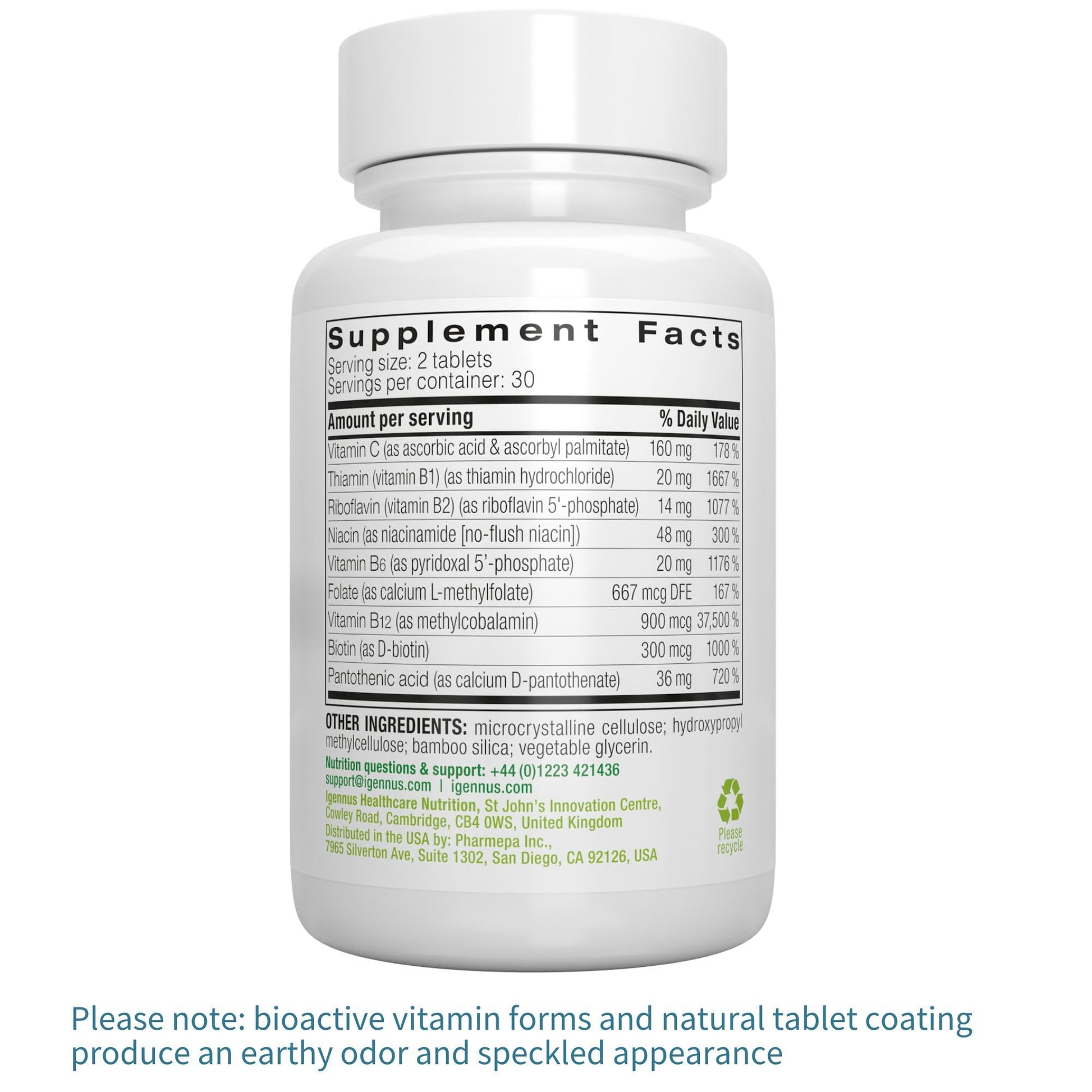 Igennus Super B-Complex Methylated B Vitamins - Sustained Release, Clean Label & High Absorption, with 5-MTHF Folate & Methyl B12, Energy, Mood & Cognitive Performance Igennus Healthcare Nutrition buy supplements canada