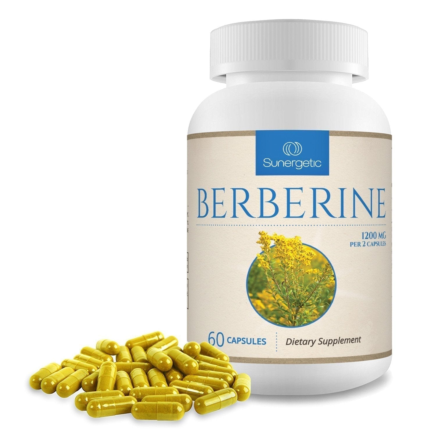 Premium Berberine Supplement - 1200mg of Berberine Per Serving - Berberine HCL Sunergetic buy supplements canada