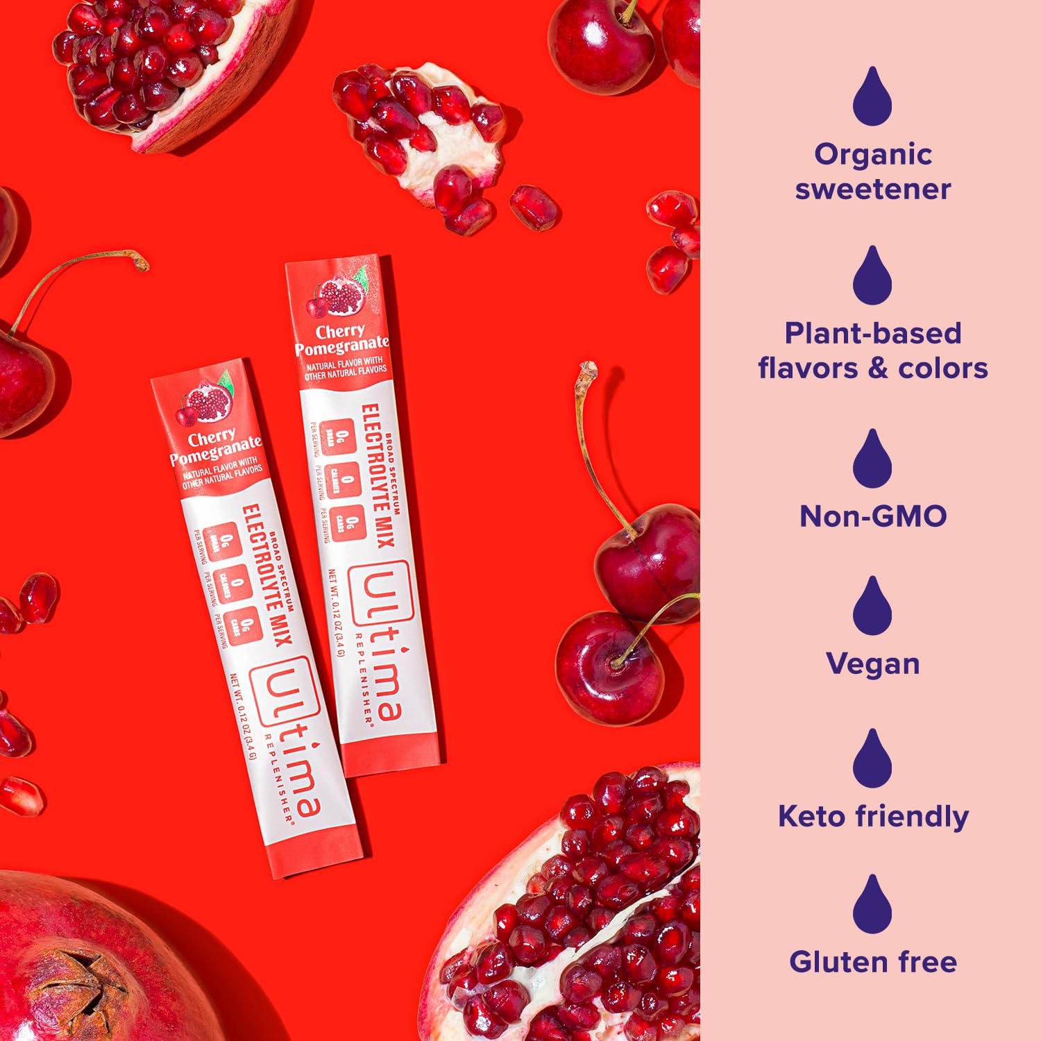 Ultima Replenisher Daily Electrolyte Drink Mix – Cherry Pomegranate, 20 Stickpacks Ultima Replenisher buy supplements canada