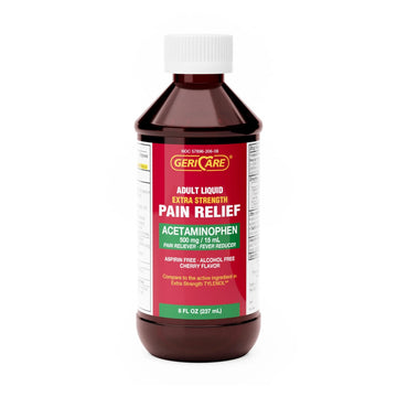 GeriCare Extra Strength Acetaminophen 500 mg Adult Liquid Pain Relief, Fever Reducer, 8 FL OZ (Pack of 1) GeriCare buy supplements canada