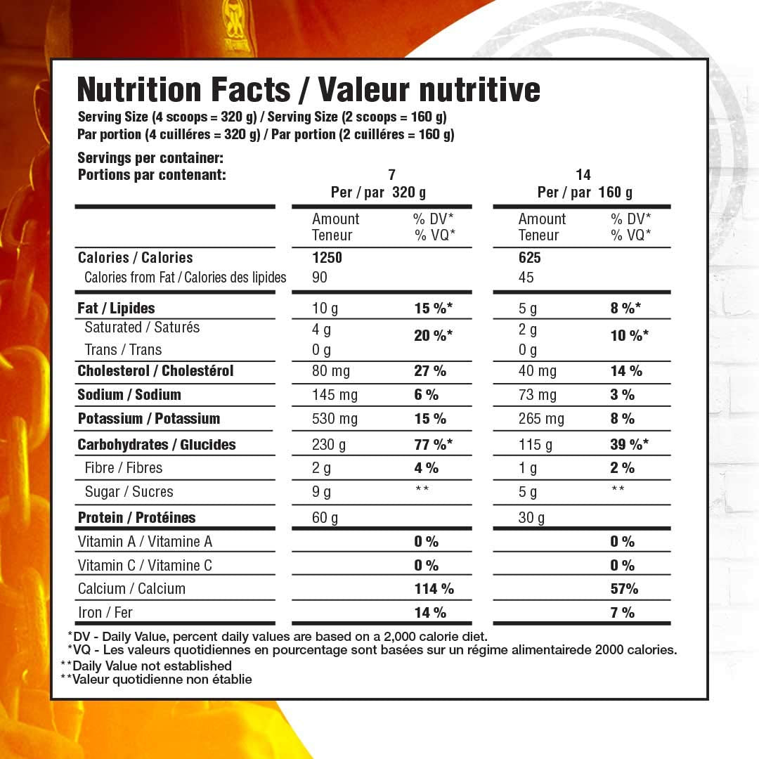 Inter-Active Nutrition Mammoth Mass Supplement, 2.27kg Strawberry Mammoth buy supplements canada
