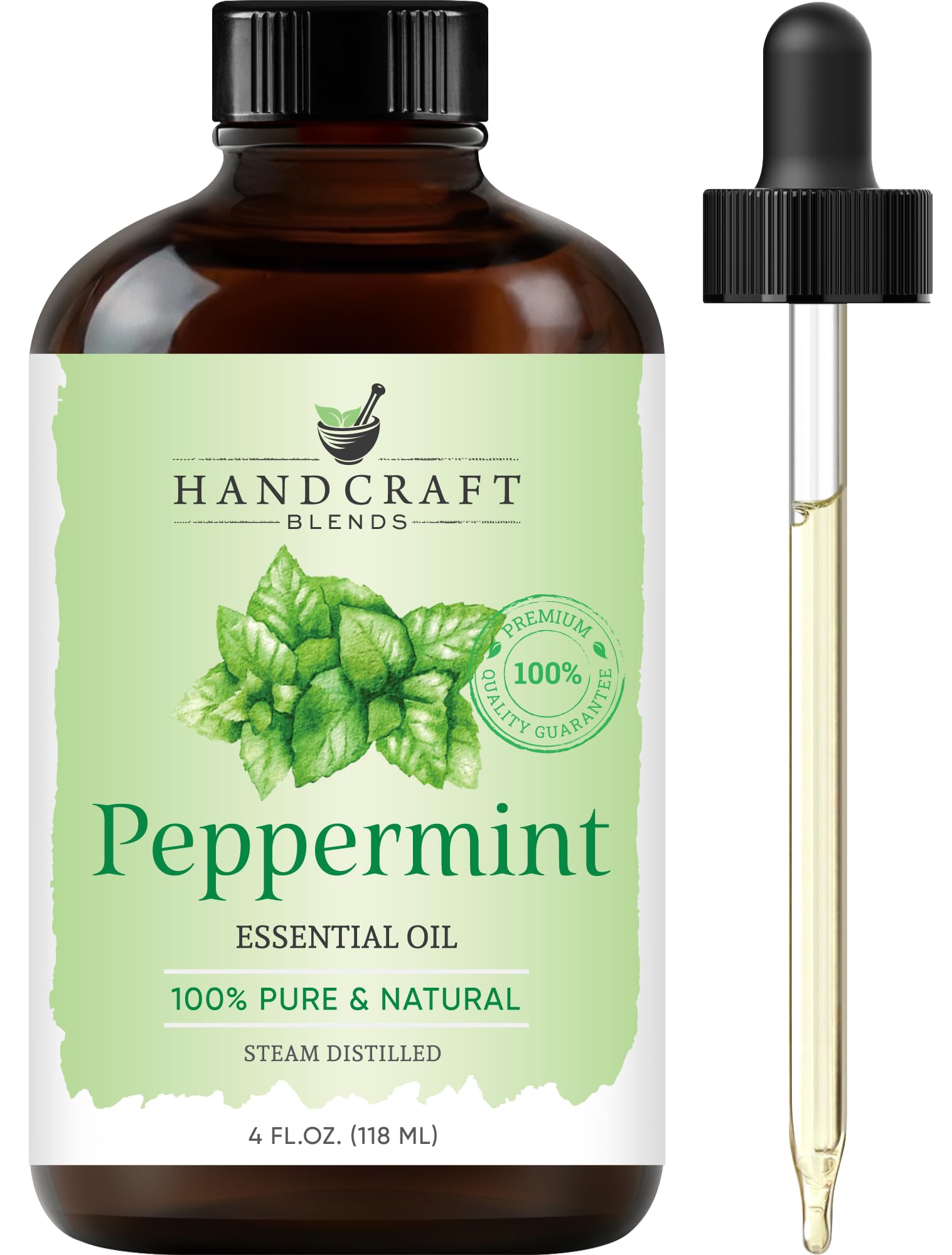 Handcraft Blends Peppermint Essential Oil - Huge 4 Fl Oz - 100% Pure and Natural - Premium Grade Handcraft Blends buy supplements canada
