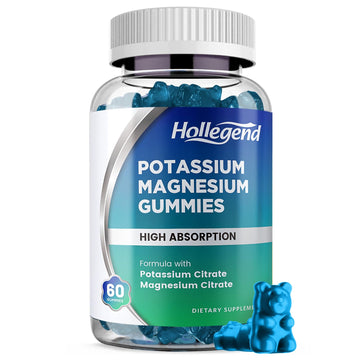 HOLLEGEND Potassium Magnesium Gummies, High Absorption Potassium Citrate 99mg Magnesium Citrate 180mg, Chewable Gummy Supplements for Leg Cramps & Muscle, 60 Count HOLLEGEND buy supplements canada