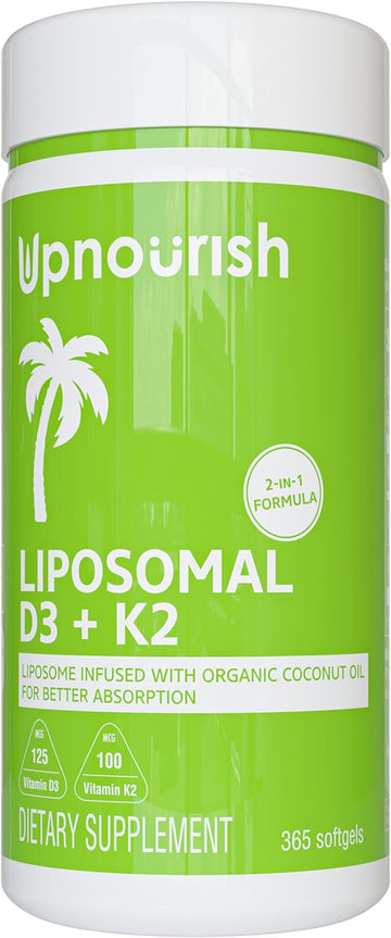 UpNourish Liposomal D3 & K2 MK-7, Advanced Absorption for Optimal Bone and Immun UpNourish buy supplements canada