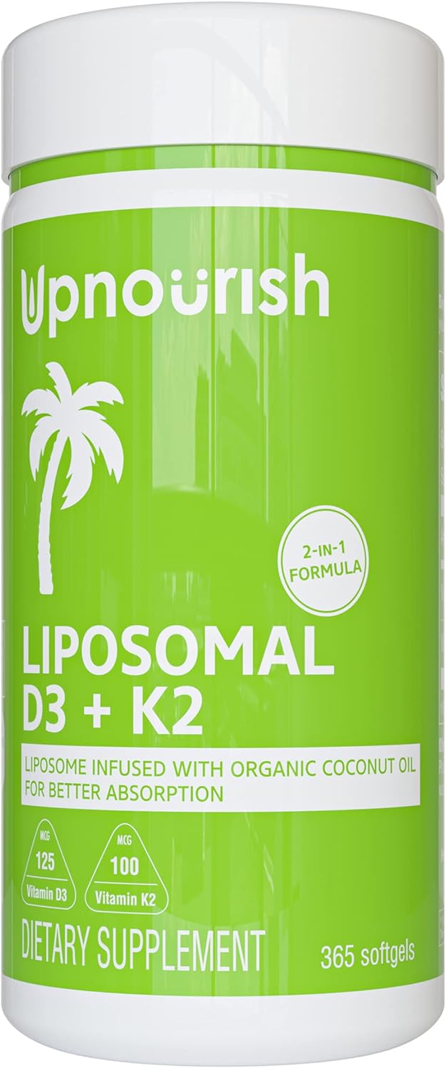 UpNourish Liposomal D3 & K2 MK-7, Advanced Absorption for Optimal Bone and Immun UpNourish buy supplements canada