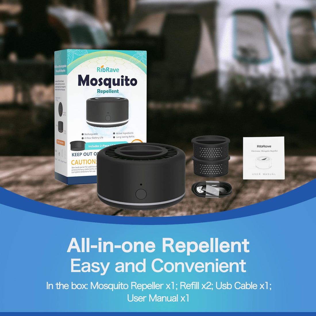 Rechargeable Mosquito Repeller Outdoor Patio Bug Insect Repellent Indoor RibRave buy supplements canada