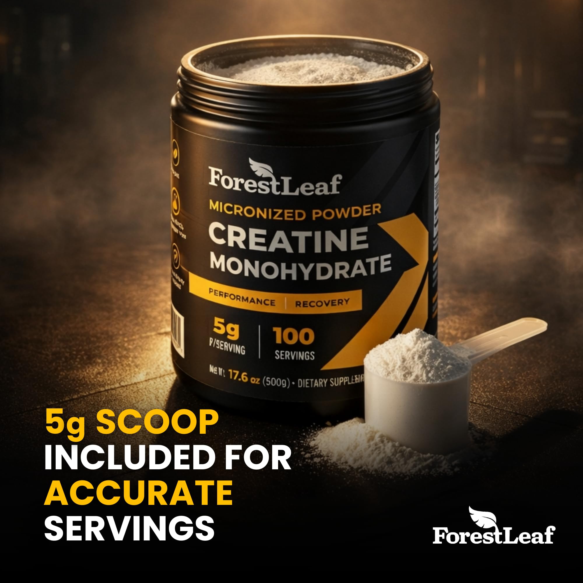 ForestLeaf Micronized Creatine Monohydrate Powder - Maximize Muscle Growth & Strength - Unflavored Creatine for Women and Men ForestLeaf buy supplements canada