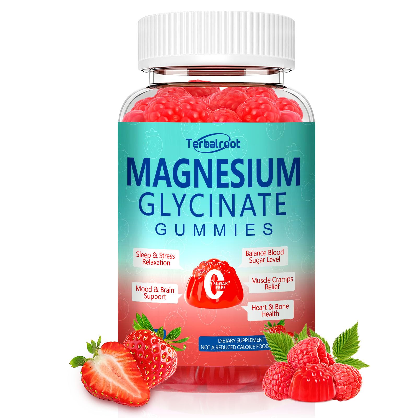 Magnesium Glycinate Gummies 400mg, Sleep & Relaxation Support, Sugar Free Vegan Magnesium Gummies for Adults Magnesium Supplements for Muscle Cramps, Stress Relief, Calm Mood,High Absorption, 60 Count Terbalroot buy supplements canada