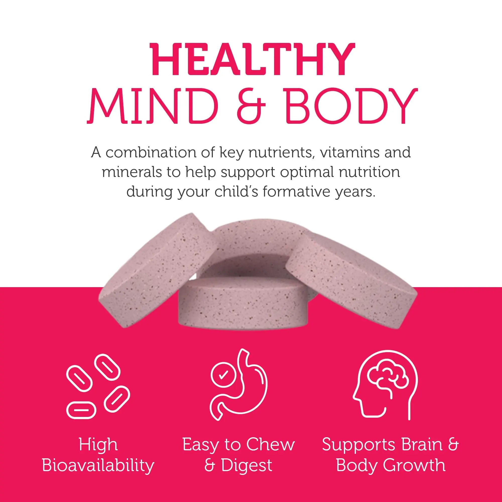 Zahler Kids Multivitamin Chewable Vitamin Tablet - Complete One Daily Vitamins Supplement - Contains 20+ Minerals Zahler buy supplements canada