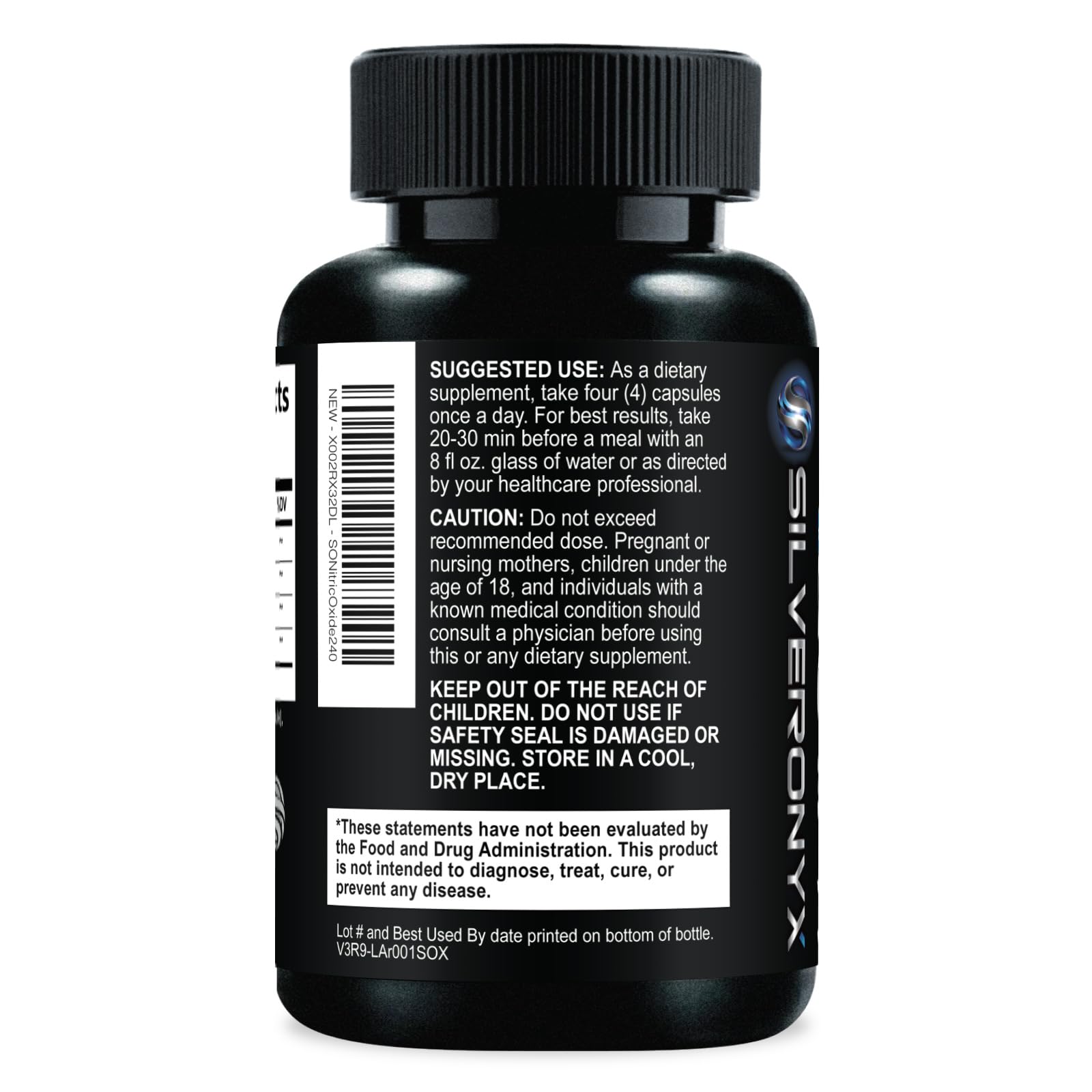 Extra Strength Nitric Oxide Booster - 3X Strength L-Arginine AKG & Citrulline Malate - Men & Women Premium Pre Workout Nitric Booster - Natural Energy & Muscle Support SILVERONYX buy supplements canada