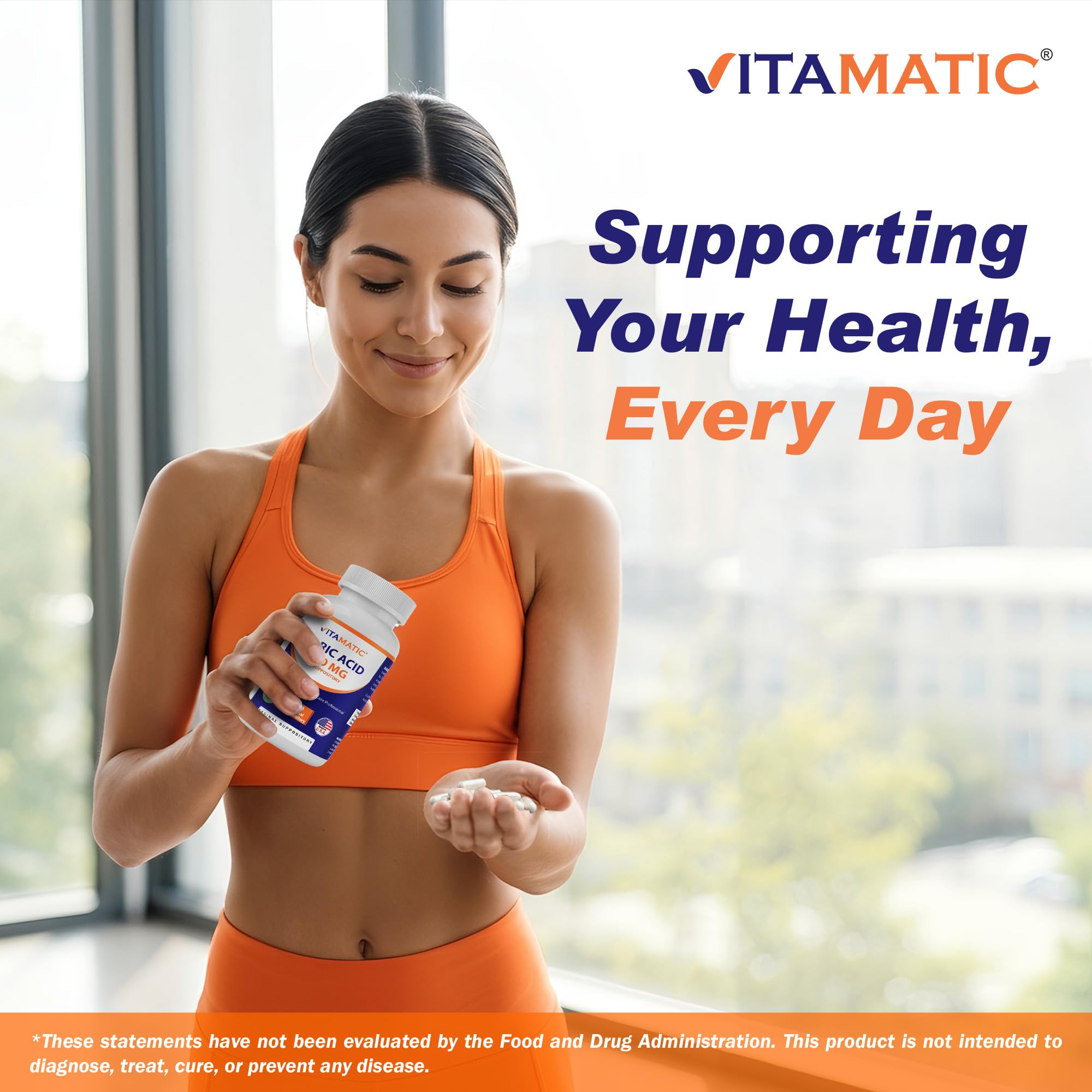 Vitamatic Boric Acid Vaginal Capsule Shell Suppositories 600 mg USP Grade Boric Acid in Vegetarian Capsule Shell - 60 Count Vitamatic buy supplements canada