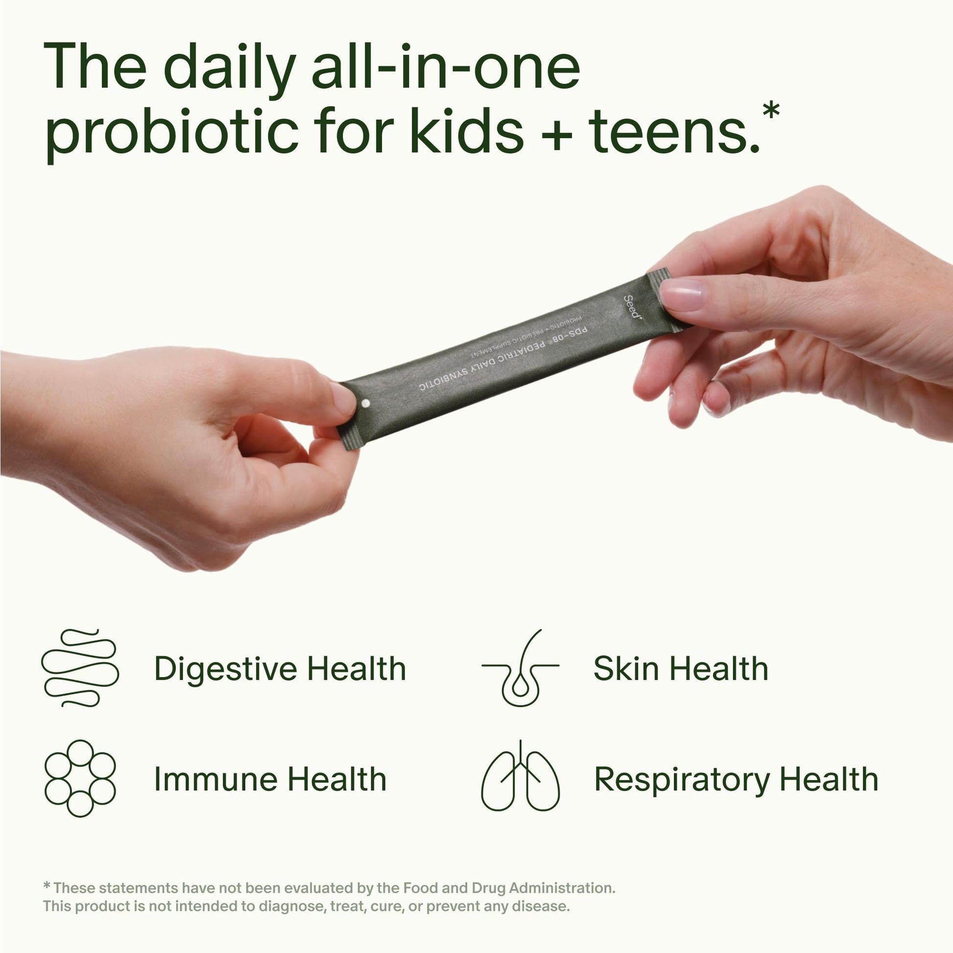 Seed PDS-08 Pediatric Daily Synbiotic - Fiber-Based Prebiotic & Probiotic for Kids - Digestive Health, Regularity, Constipation Relief - Ages 3-17 - Vegan and Shelf-Stable - 30 Sachets (30-Day Supply) Visit the Seed Store buy supplements canada