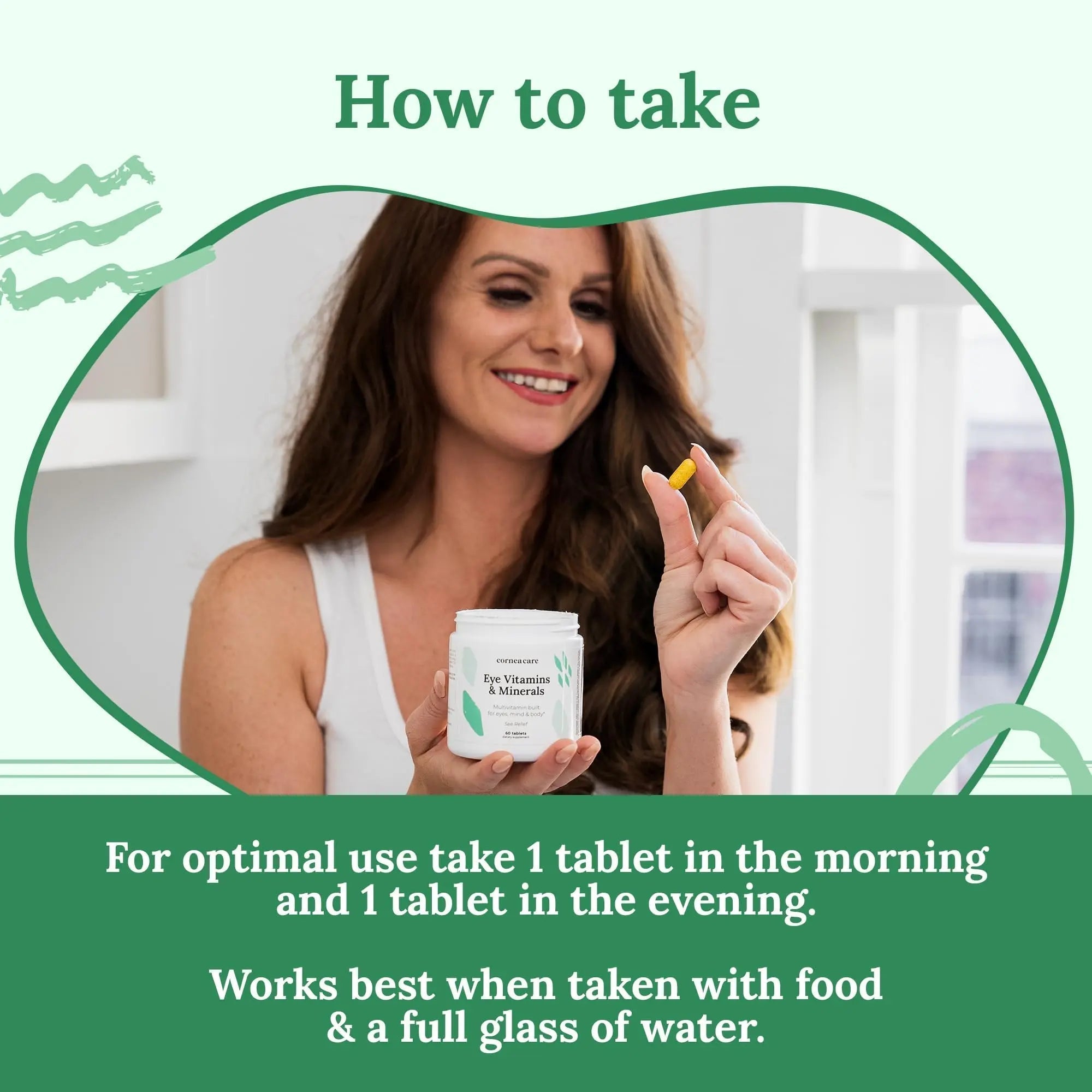 CorneaCare Vitamins and Minerals | Multivitamin for Vision & Health | Dry Eye Supplements | 60 Tablets CorneaCare buy supplements canada