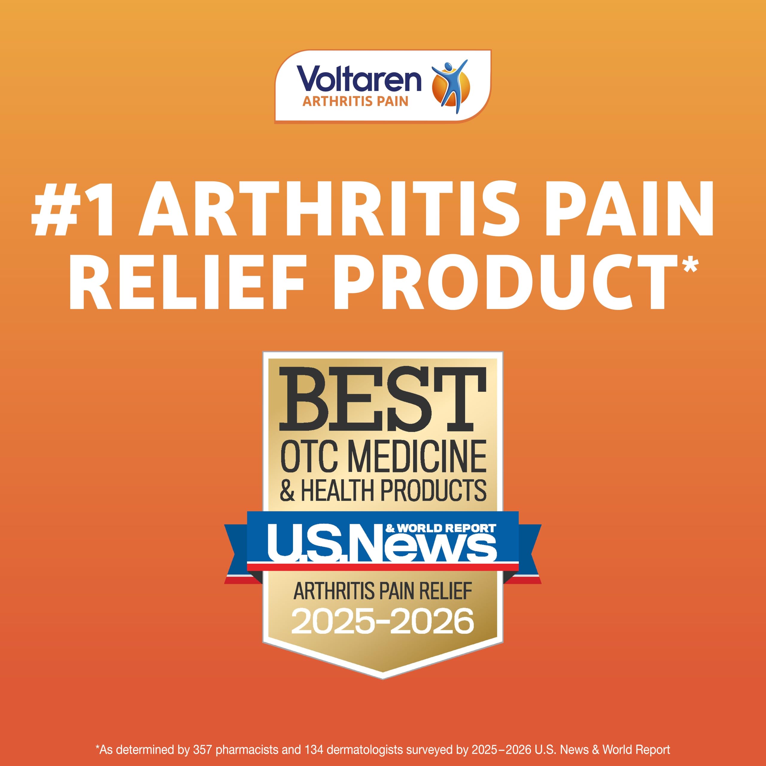 Voltaren Arthritis Pain Relief Gel, Diclofenac Sodium, 1% (NSAID), Clinically Proven Powerful Pain Reliever with Easy Open Flip Top Cap, No Prescription Needed, 5.3oz Voltaren buy supplements canada