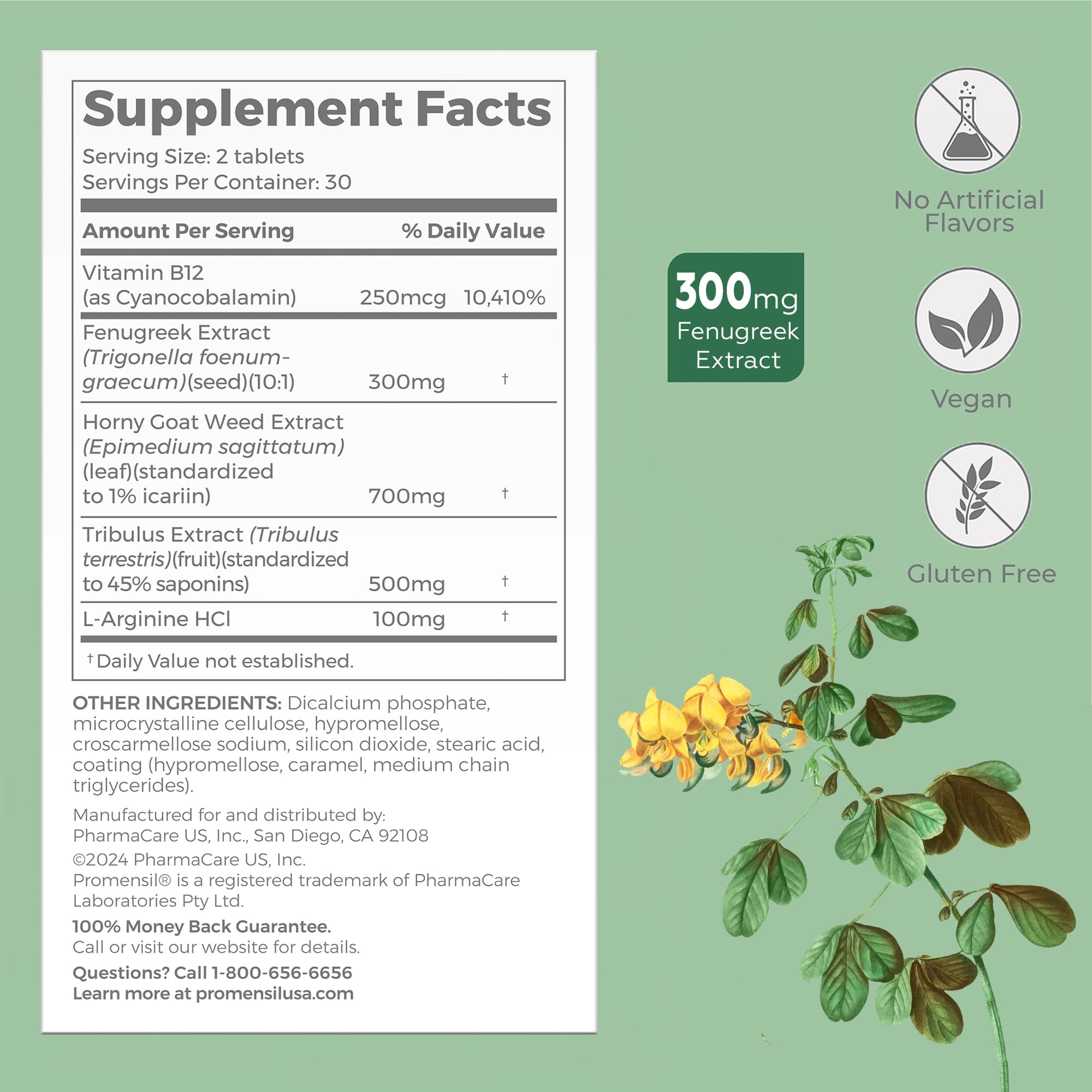 Promensil Libido & Energy - Libido Booster for Women, Sexual Health Support for Women with Low Estrogen, Fenugreek, Horny Goat Weed & Vitamins for Menopause, Clinically Proven - 30 Day Supply Promensil buy supplements canada