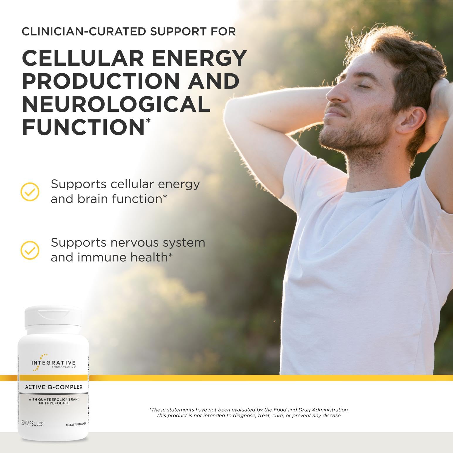 Integrative Therapeutics Active B-Complex - with Choline and Methylfolate - Cellular Energy, Immune Function & Heart Health Support with Vitamins B2, B6 & B12 Integrative Therapeutics buy supplements canada