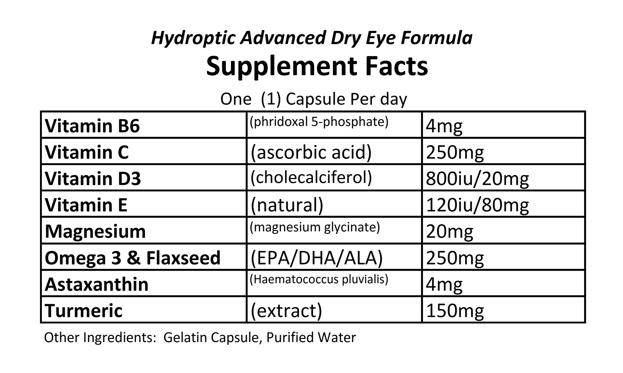 Hydroptic Advanced Dry Eye Formula (One-Per-Day) 180 Day Supply ADVANCED THERACEUTICALS buy supplements canada