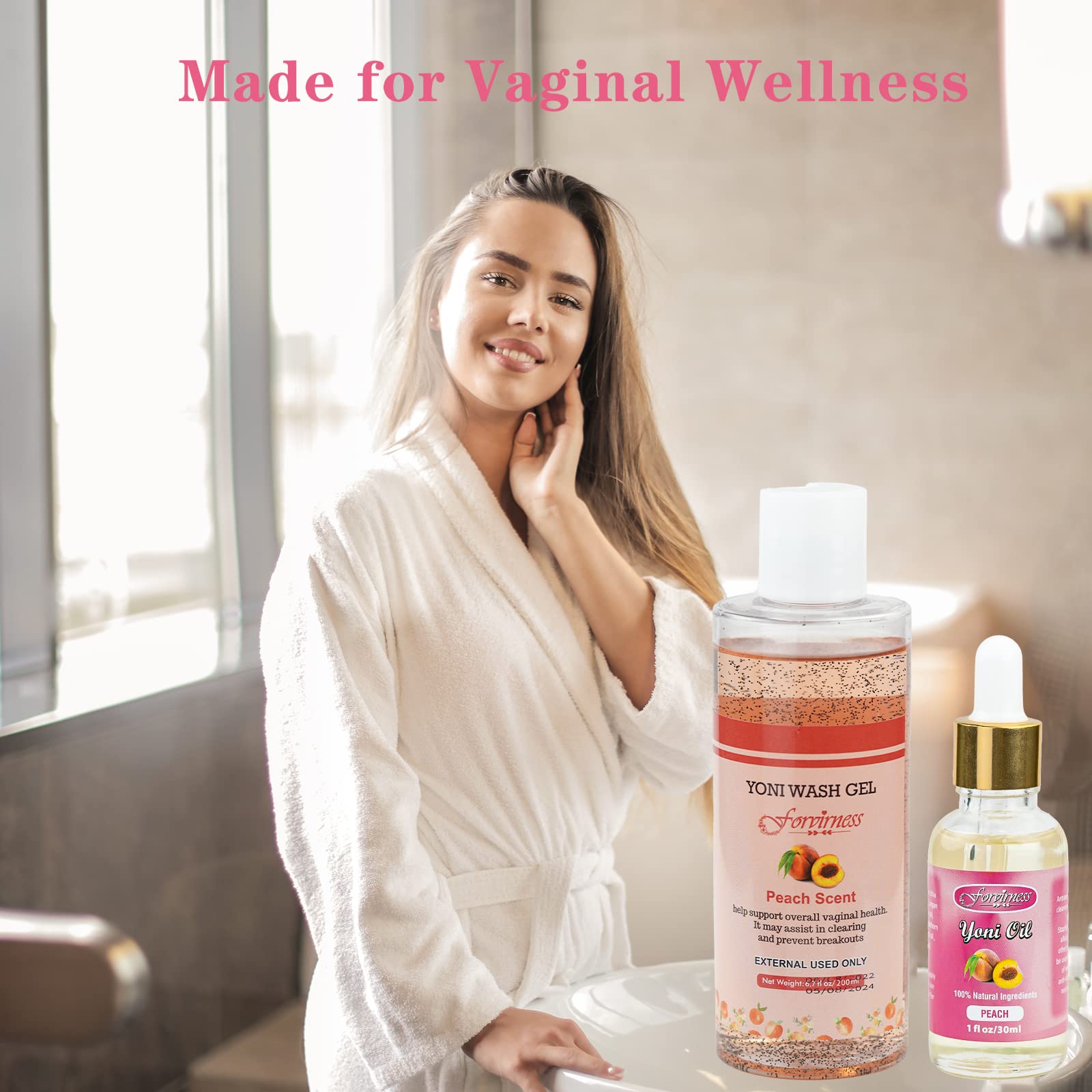 forvirness Feminine Wash & Natural Yoni Oil Set - Cleanse, Remove Odor, pH Balance for Women forvirness buy supplements canada