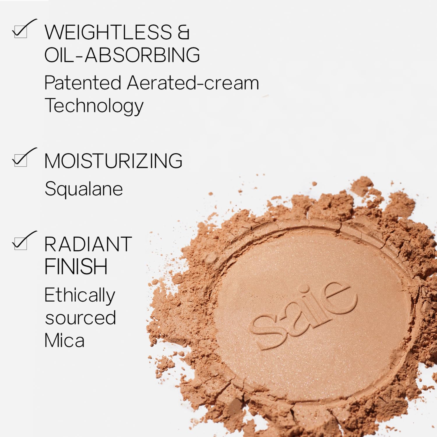 Saie Face Powder Duo, Medium - The Fluffy Brush, Soft, Multi-Use Targeted Powder Brush With Tapered Tip & Airset Radiant Loose Setting Powder, Translucent Medium (0.14 oz) - Vegan, Cruelty-Fee Saie buy supplements canada