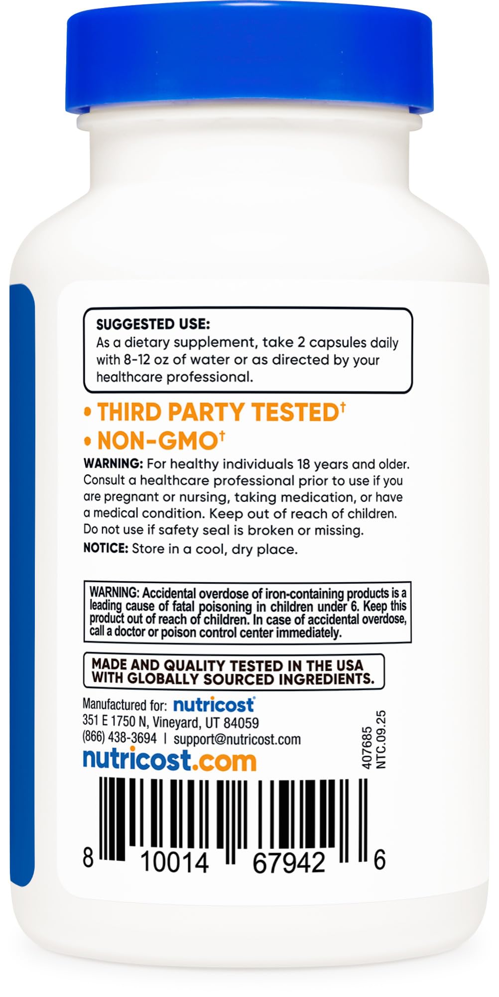 Nutricost Multivitamin with Probiotics 120 Vegetarian Capsules - Packed with Vitamins & Minerals Nutricost buy supplements canada