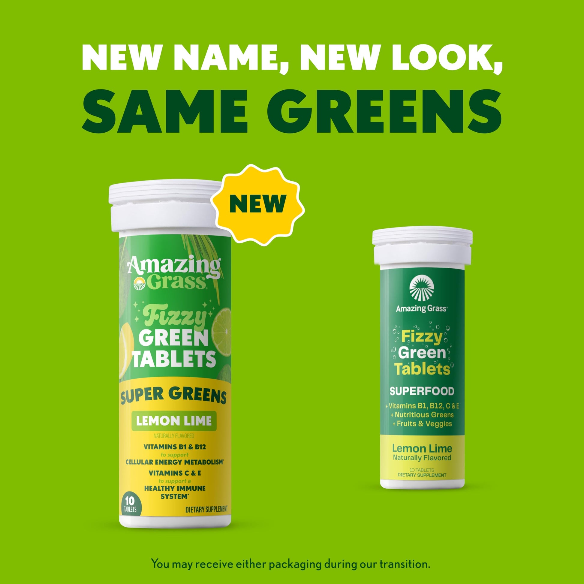 Amazing Grass Effervescent Tablets: Green Superfood Water Flavoring Tablet with Antioxidants & Alkalizing Greens, Lemon Lime, 60 Count Amazing Grass buy supplements canada