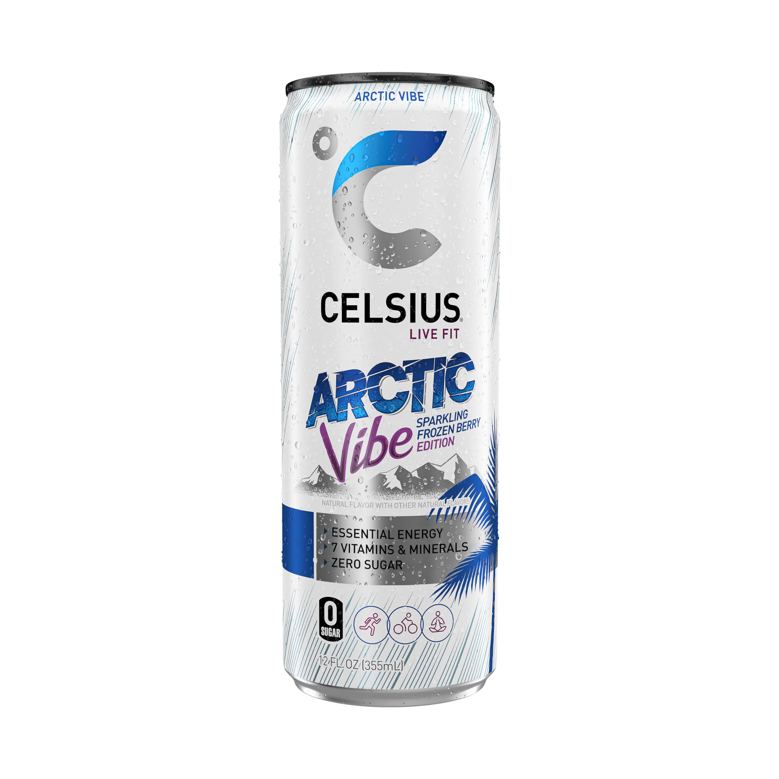 CELSIUS Arctic Vibe Sparkling Frozen Berry, Functional Essential Energy Drink, 12 Fl Oz CELSIUS buy supplements canada