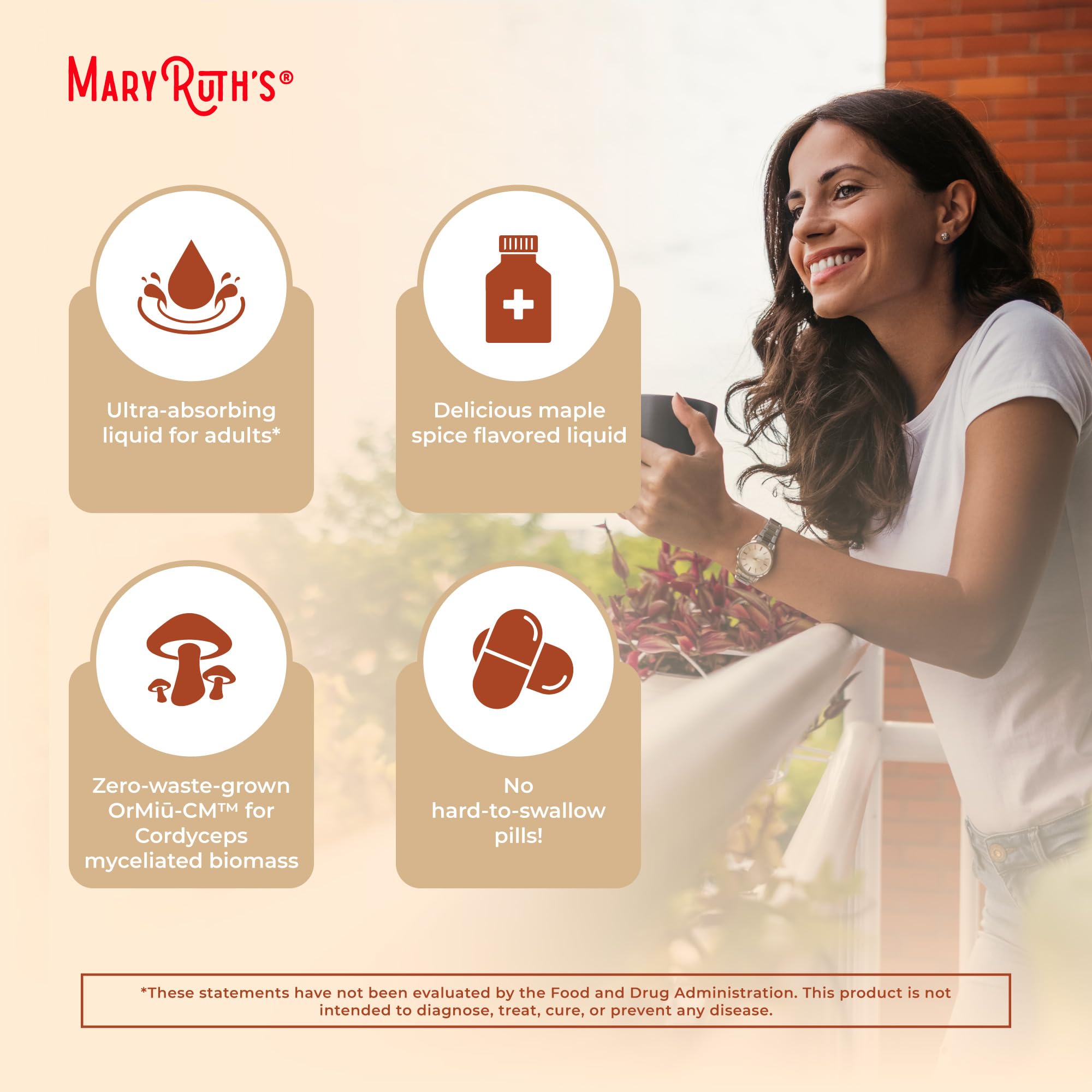 MaryRuth Organics Cordyceps Mushroom Supplement | Ultra Absorption Liposomal | Full Spectrum Mushroom | 200mg Beta-Glucans Per Serving | USDA Organic | Vegan | 7.6 oz | 15 Servings MARYRUTH'S buy supplements canada