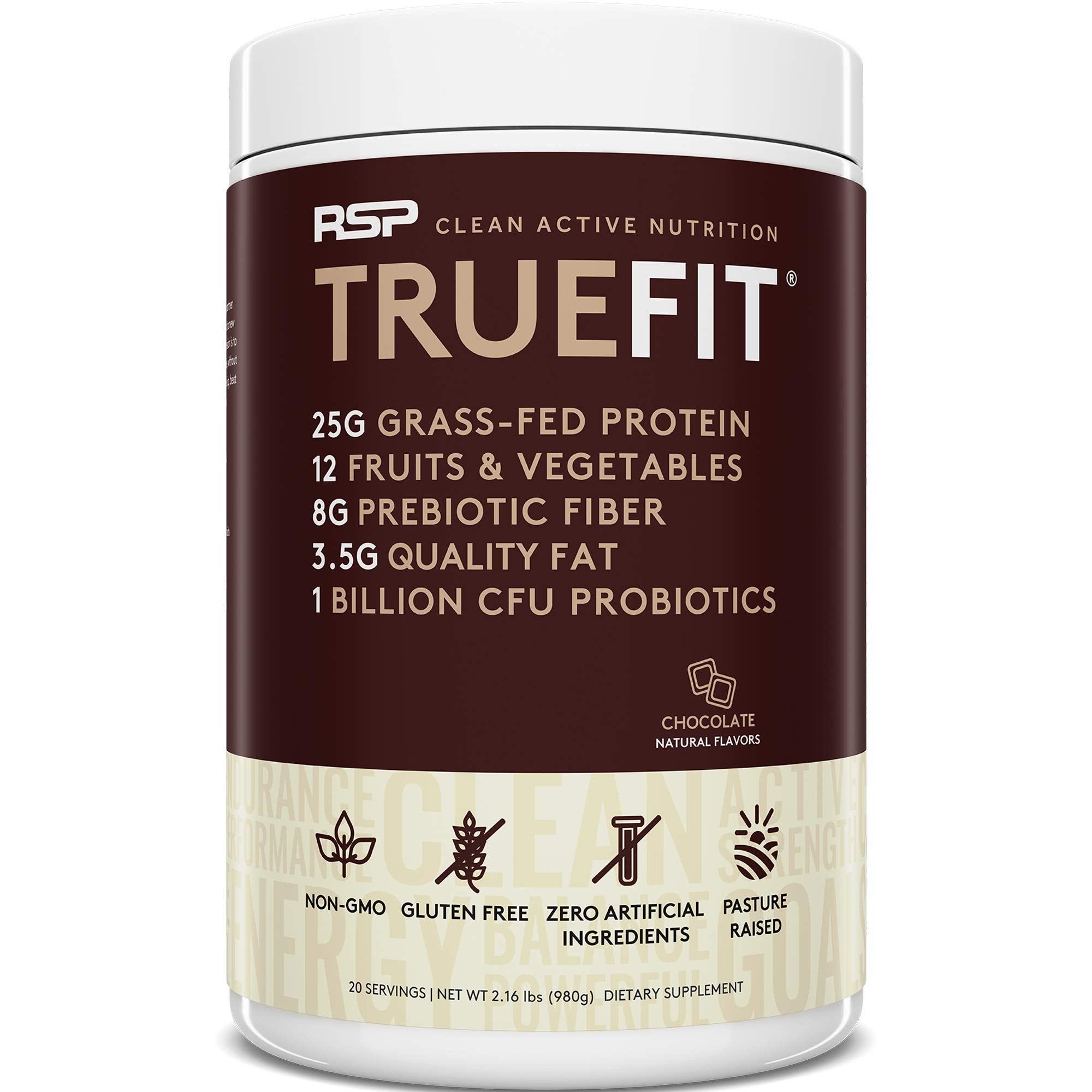 RSP NUTRITION TrueFit Protein Powder (Chocolate 2 LB) with AminoLean Pre Workout RSP NUTRITION buy supplements canada