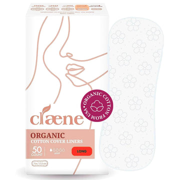 Claene Organic Cotton Panty Liners, Unscented, Thin, Cruelty-Free, Daily, Breathable Organic Panty CLAENE buy supplements canada