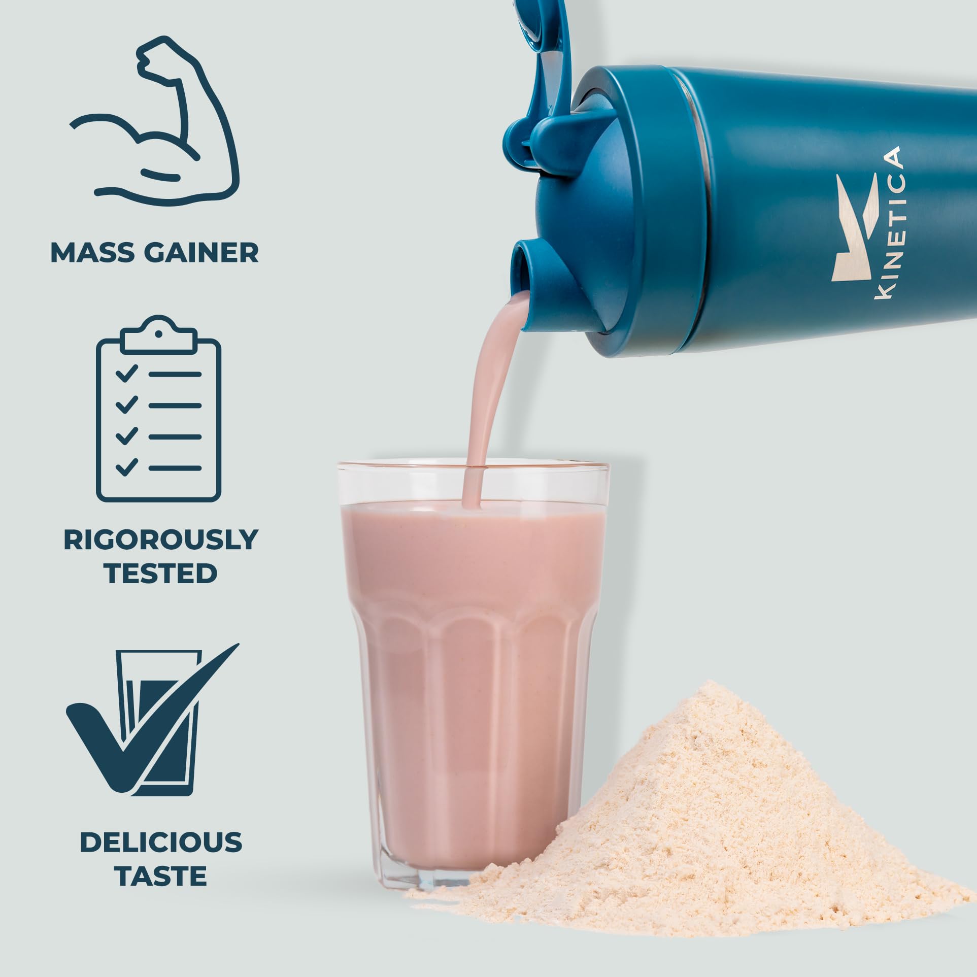 Kinetica OatGain Weight Gainer 600+ Calories & 47g Protein per Serving, 2.4 kg Kinetica buy supplements canada