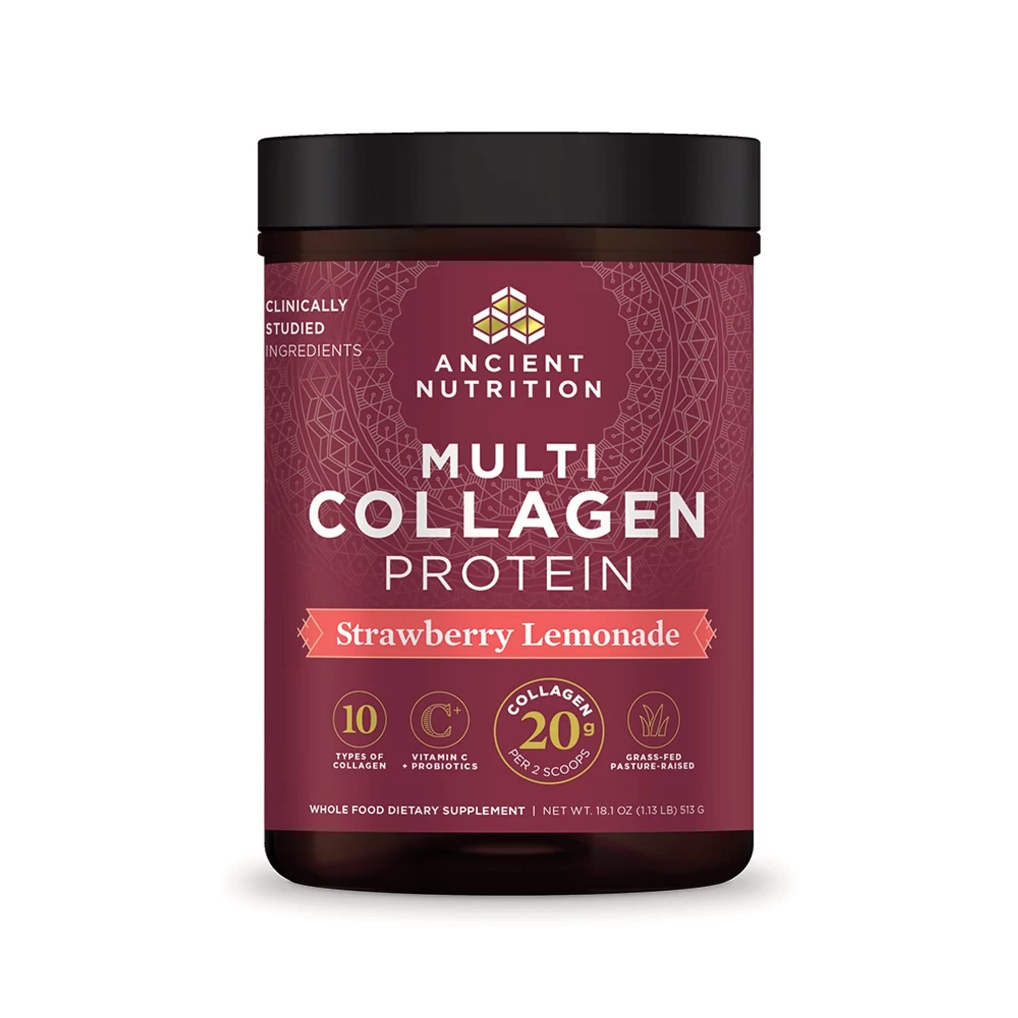 Ancient Nutrition Collagen Powder Protein, Multi Collagen Protein Powder, Strawberry Lemo Ancient Nutrition buy supplements canada