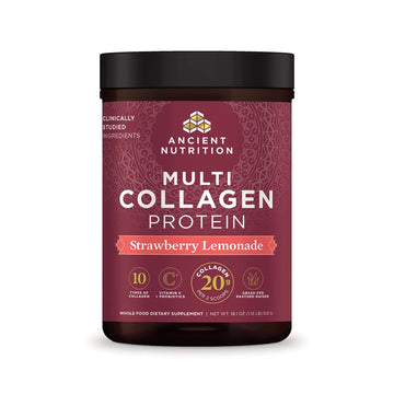 Ancient Nutrition Collagen Powder Protein, Multi Collagen Protein Powder, Strawberry Lemo Ancient Nutrition buy supplements canada