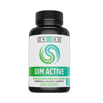 Zhou DIM Active - DIM Supplement, Hormone Balance for Women & Men, Hormonal Support with 250mg Diindolylmethane - 60 Vegan Capsules ZHOU buy supplements canada