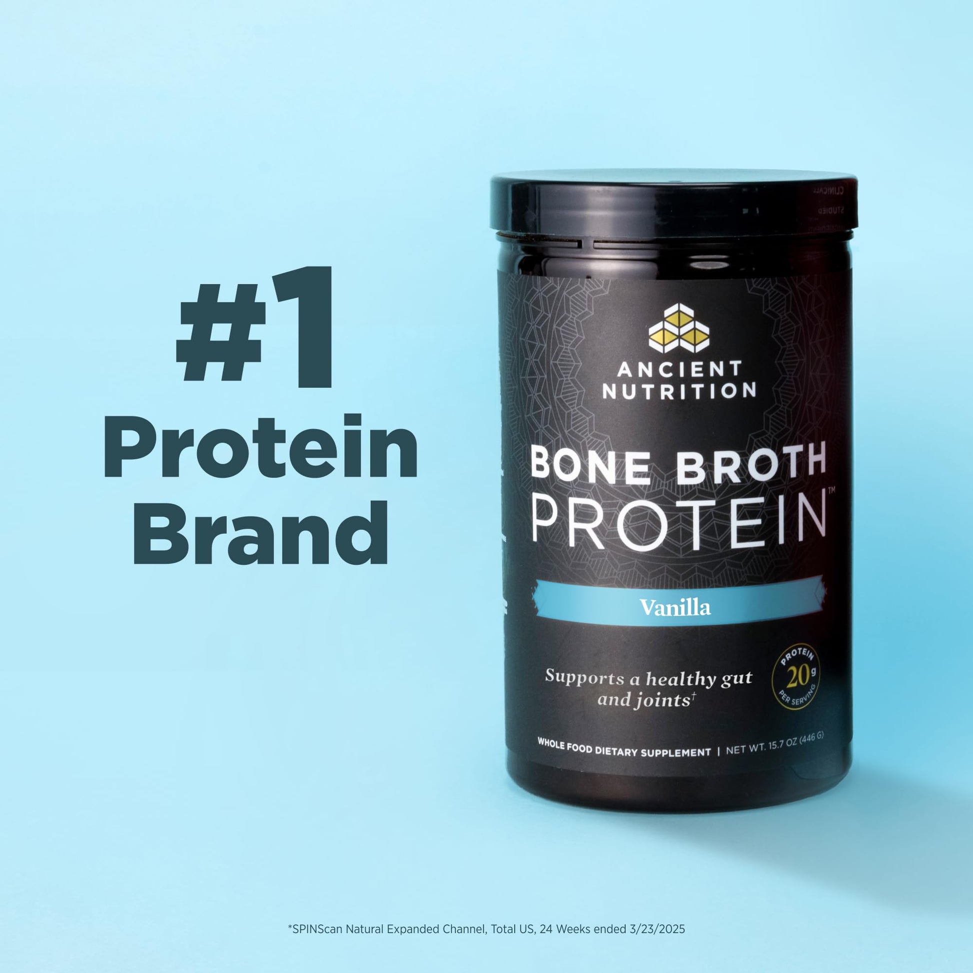Ancient Nutrition Protein Powder Made from Real Bone Broth, Chocolate, 20g Protein Per Serving, 20 Serving Tub, Gluten Free Hydrolyzed Collagen Ancient Nutrition buy supplements canada