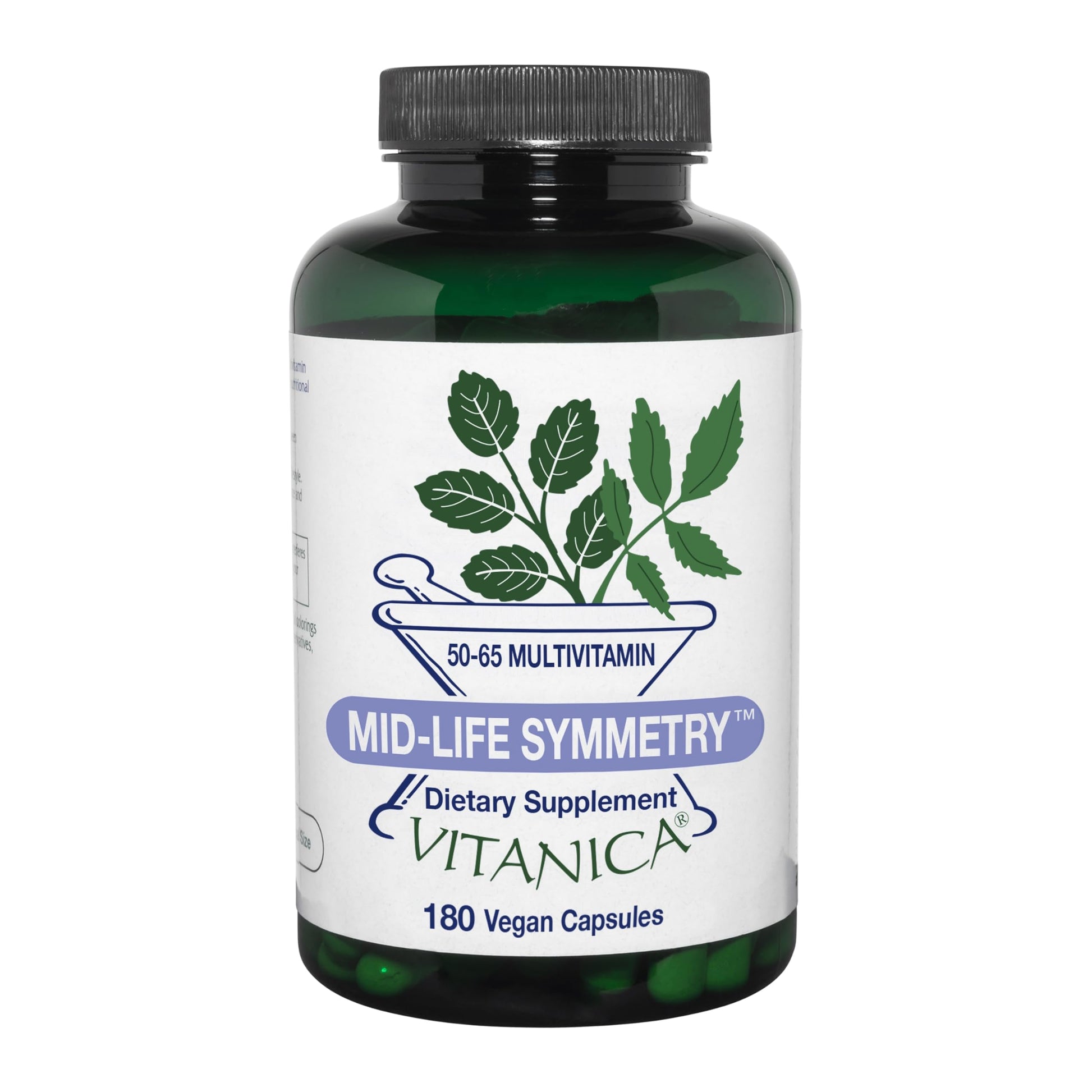 Vitanica - Mid-Life Symmetry, 50-65 High Potency Daily Multivitamin and Mineral, Vegan, 180 Capsules Vitanica buy supplements canada