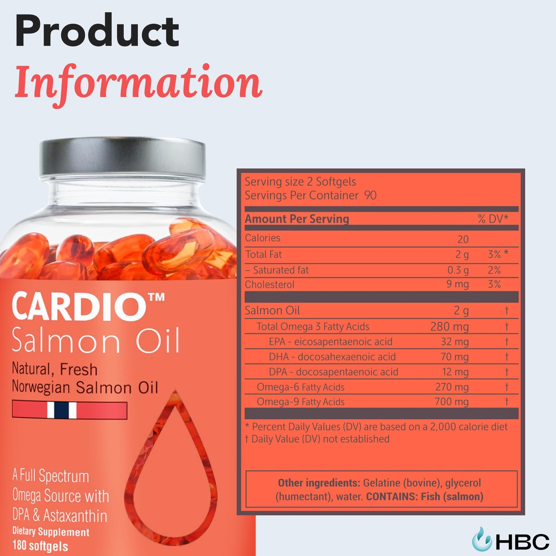High Strength Omega 3 Fish Oil - 1000mg, Norwegian Salmon Oil with EPA & DHA, No Burping or Aftertaste, Omega 3 Fatty Acids Supplement for Eye, Brain & Heart, Triglyceride Form - 180 Capsules Hofseth BioCare buy supplements canada